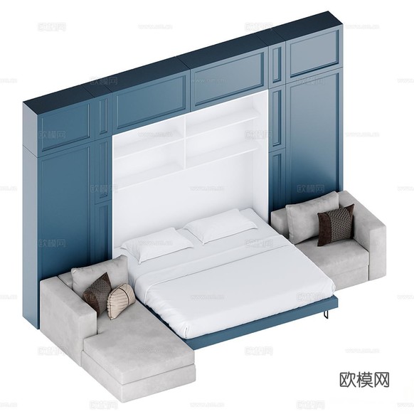 Olissys 多人沙发 转角沙发3d模型下载(渲染图2)