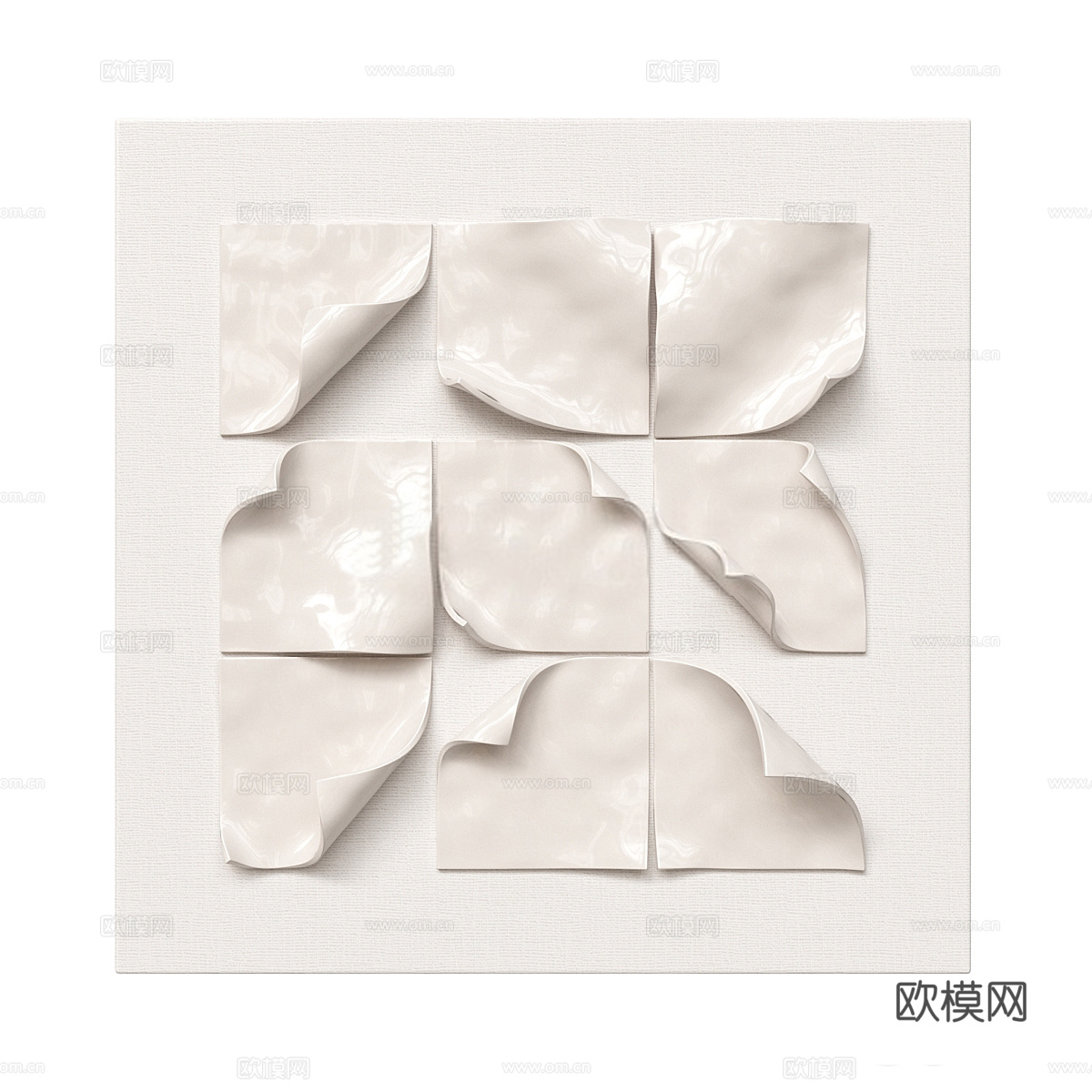 现代立体画 装饰画3d模型