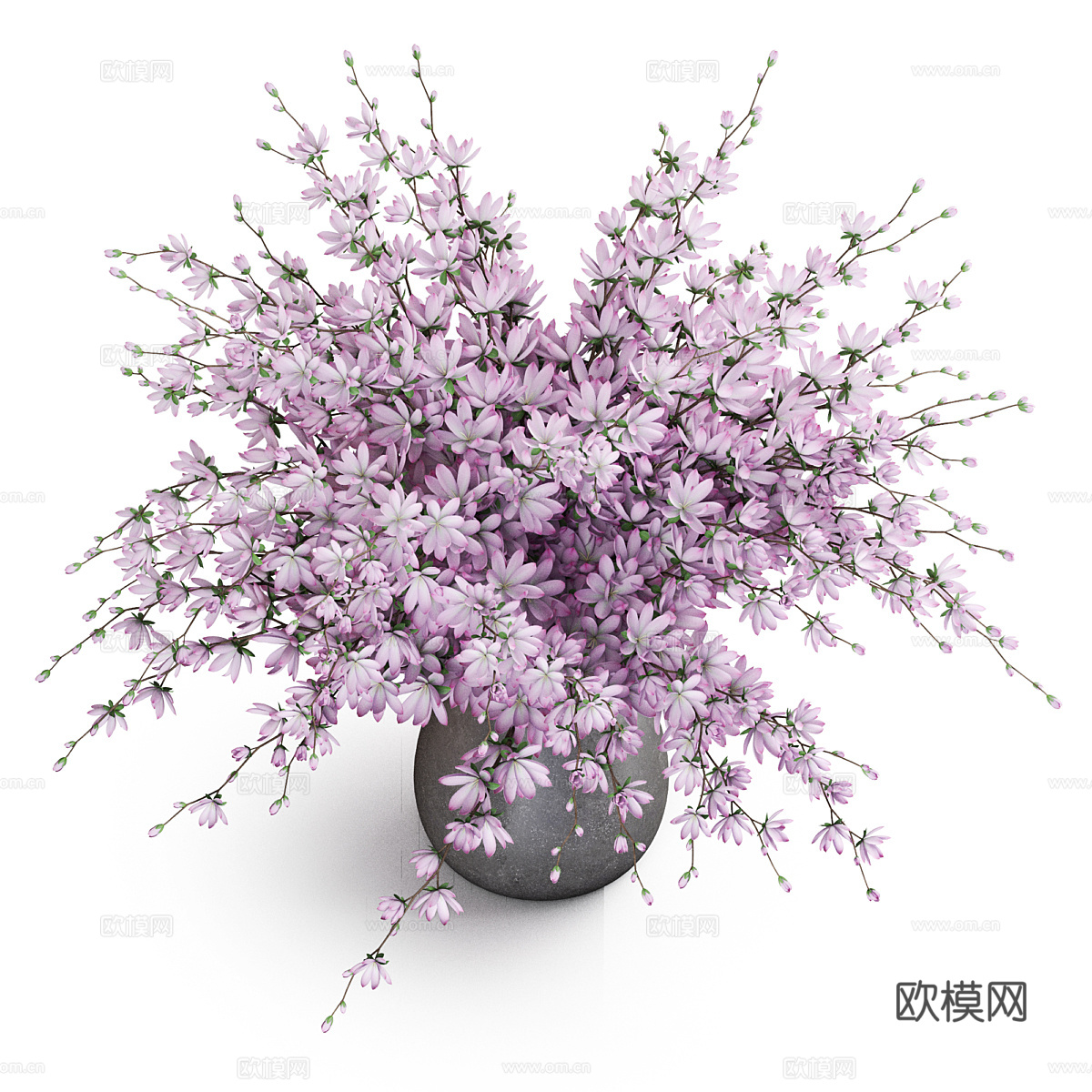 花瓶 花艺 花卉 插花3d模型