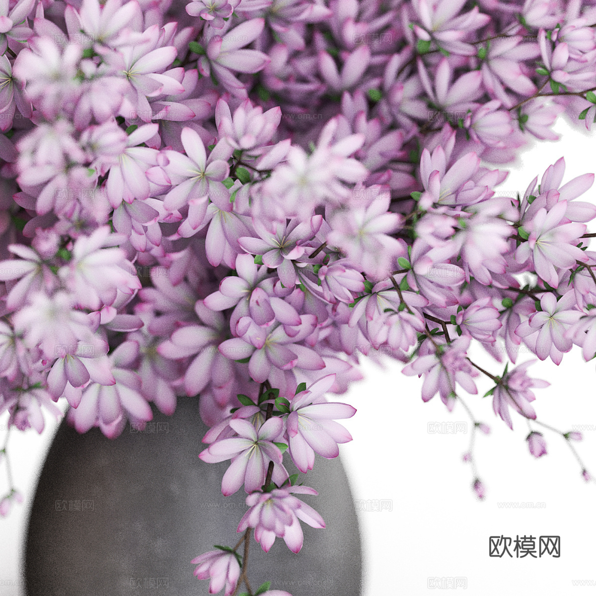 花瓶 花艺 花卉 插花3d模型