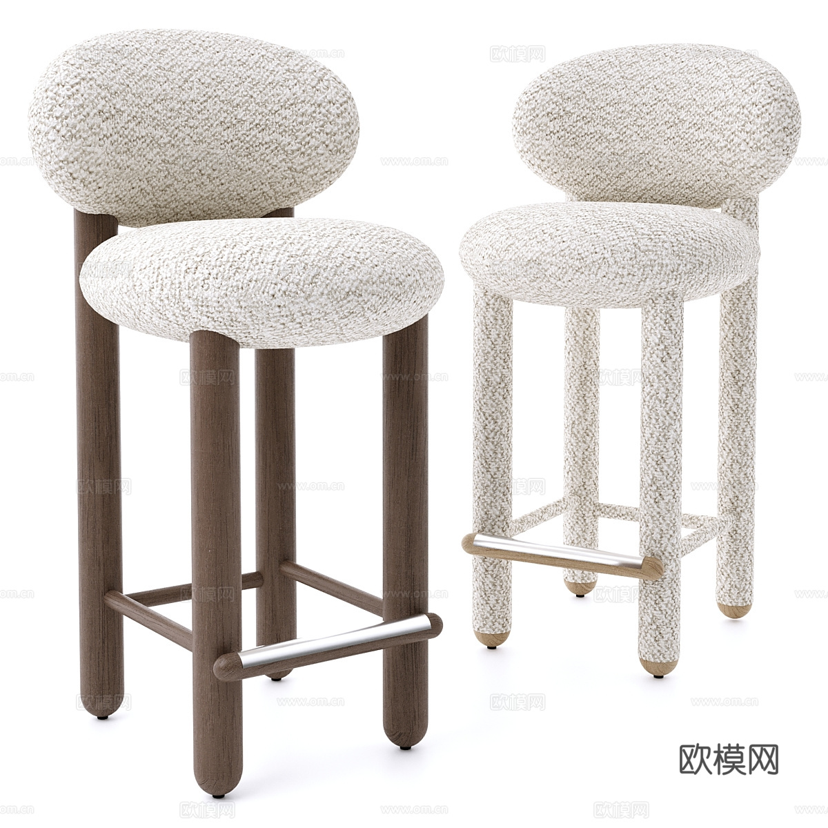 现代吧椅 吧凳 高脚凳3d模型下载