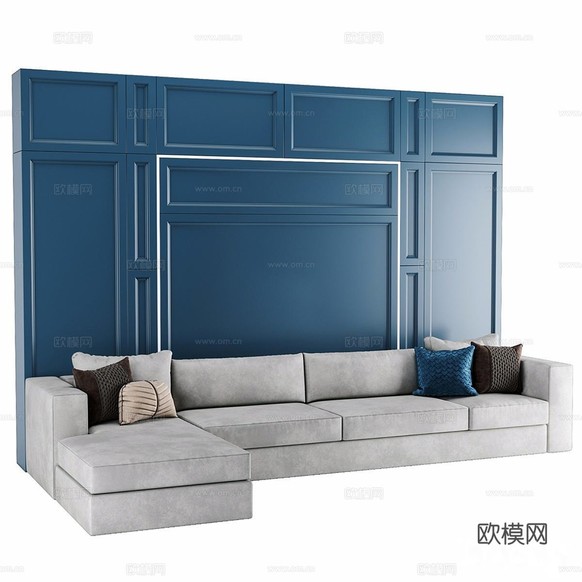 Olissys 多人沙发 转角沙发3d模型下载(渲染图5)