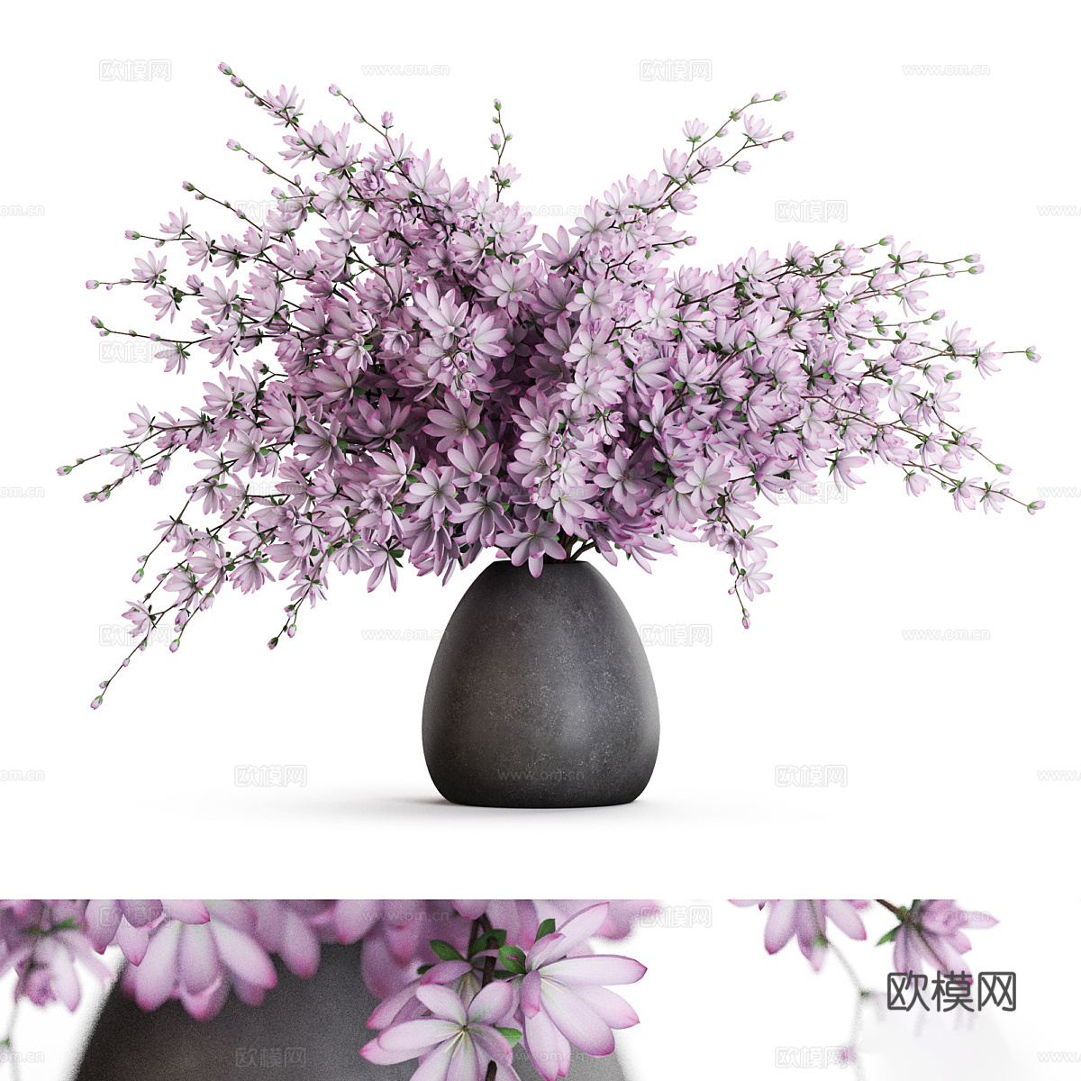 花瓶 花艺 花卉 插花3d模型