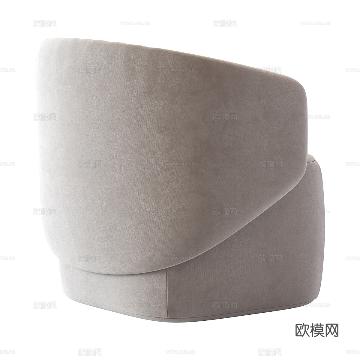 单人沙发 休闲沙发3d模型下载（渲染图4）