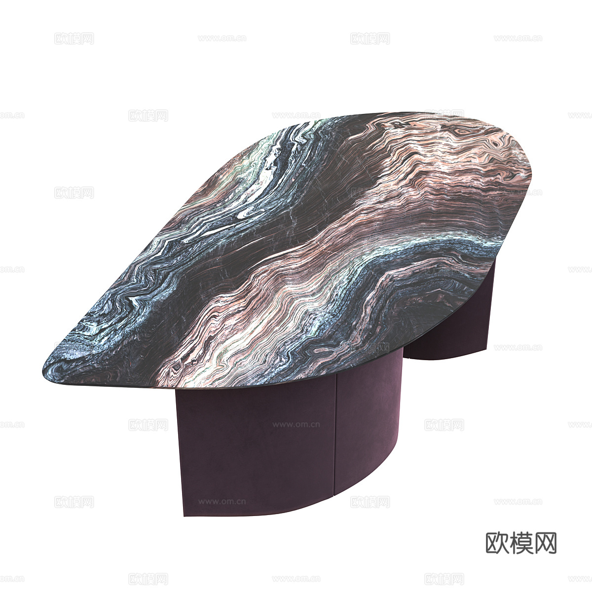 轻奢工作台 书桌3d模型下载（渲染图2）