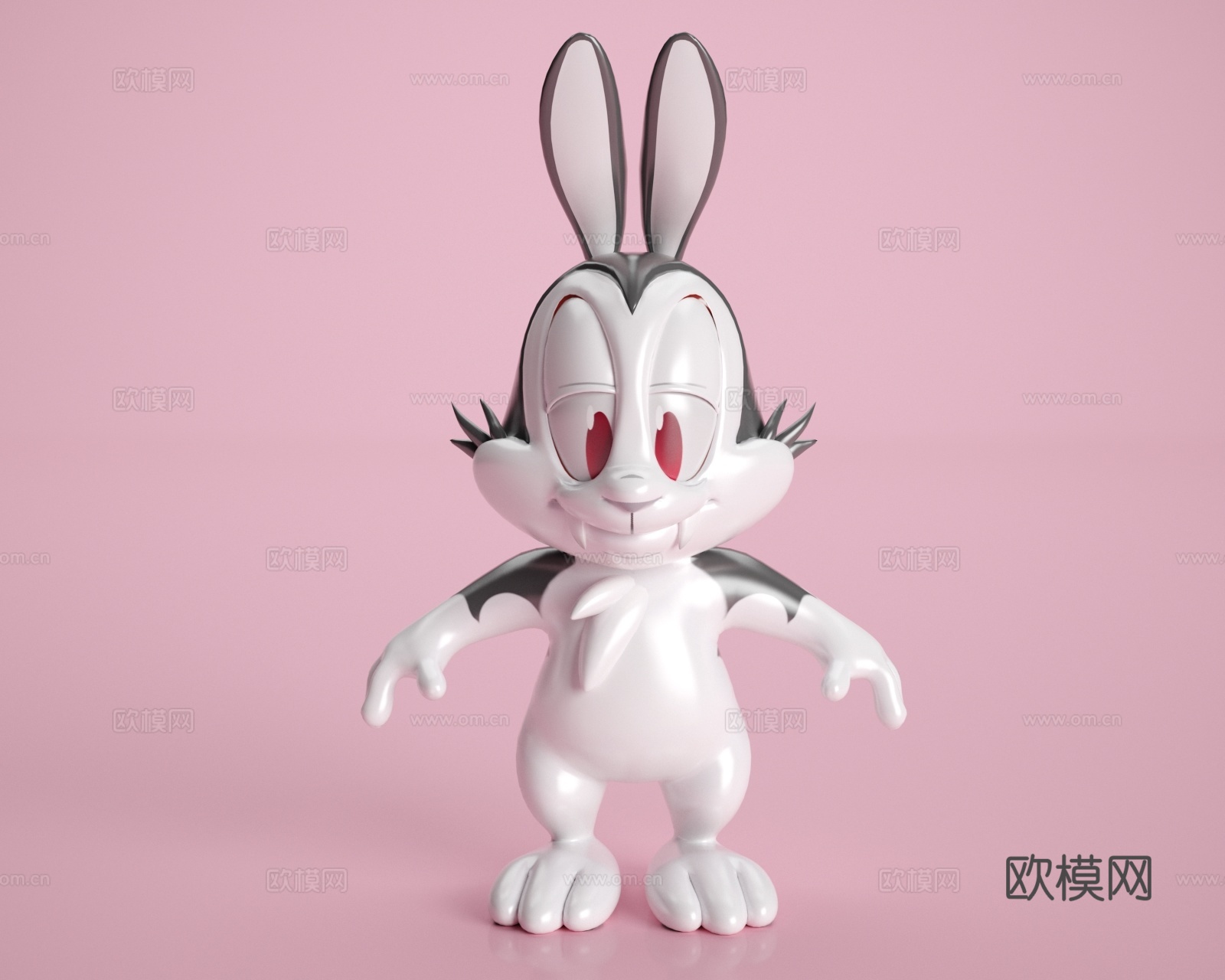 bunny rabbit 卡通兔子手办 Q版兔子 兔八哥3d模型