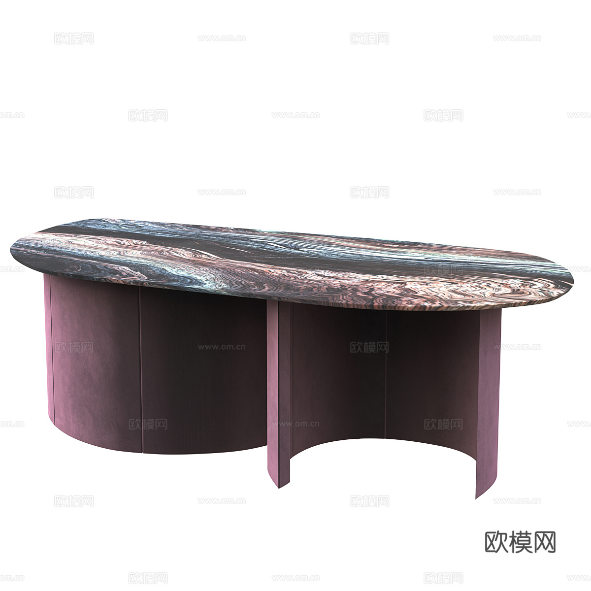 轻奢工作台 书桌3d模型下载（渲染图1）