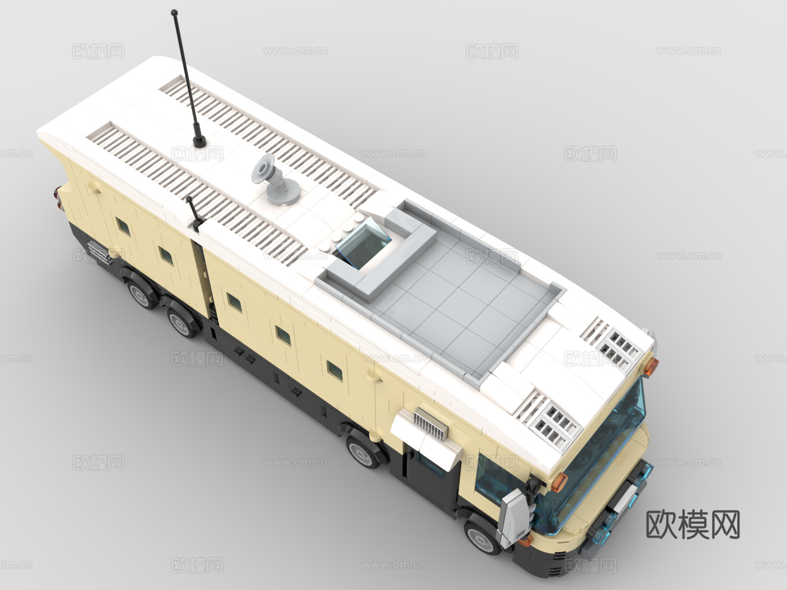 乐高 LEGO 玩具 积木 移动堡垒 重型房车3d模型