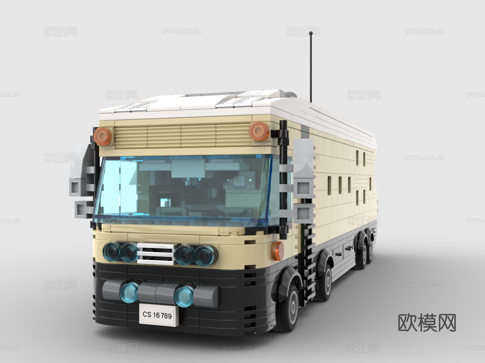 乐高 LEGO 玩具 积木 移动堡垒 重型房车3d模型