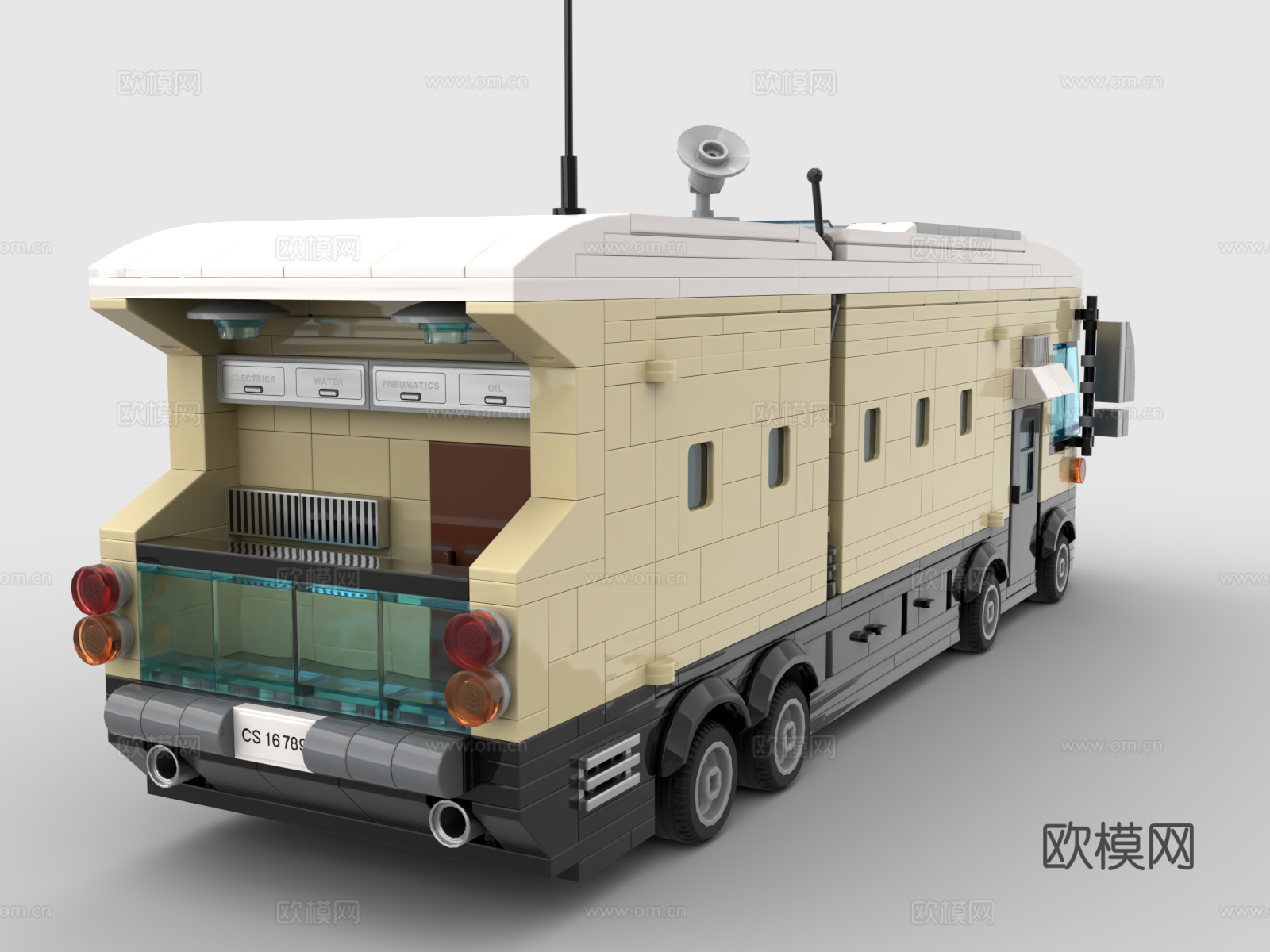 乐高 LEGO 玩具 积木 移动堡垒 重型房车3d模型