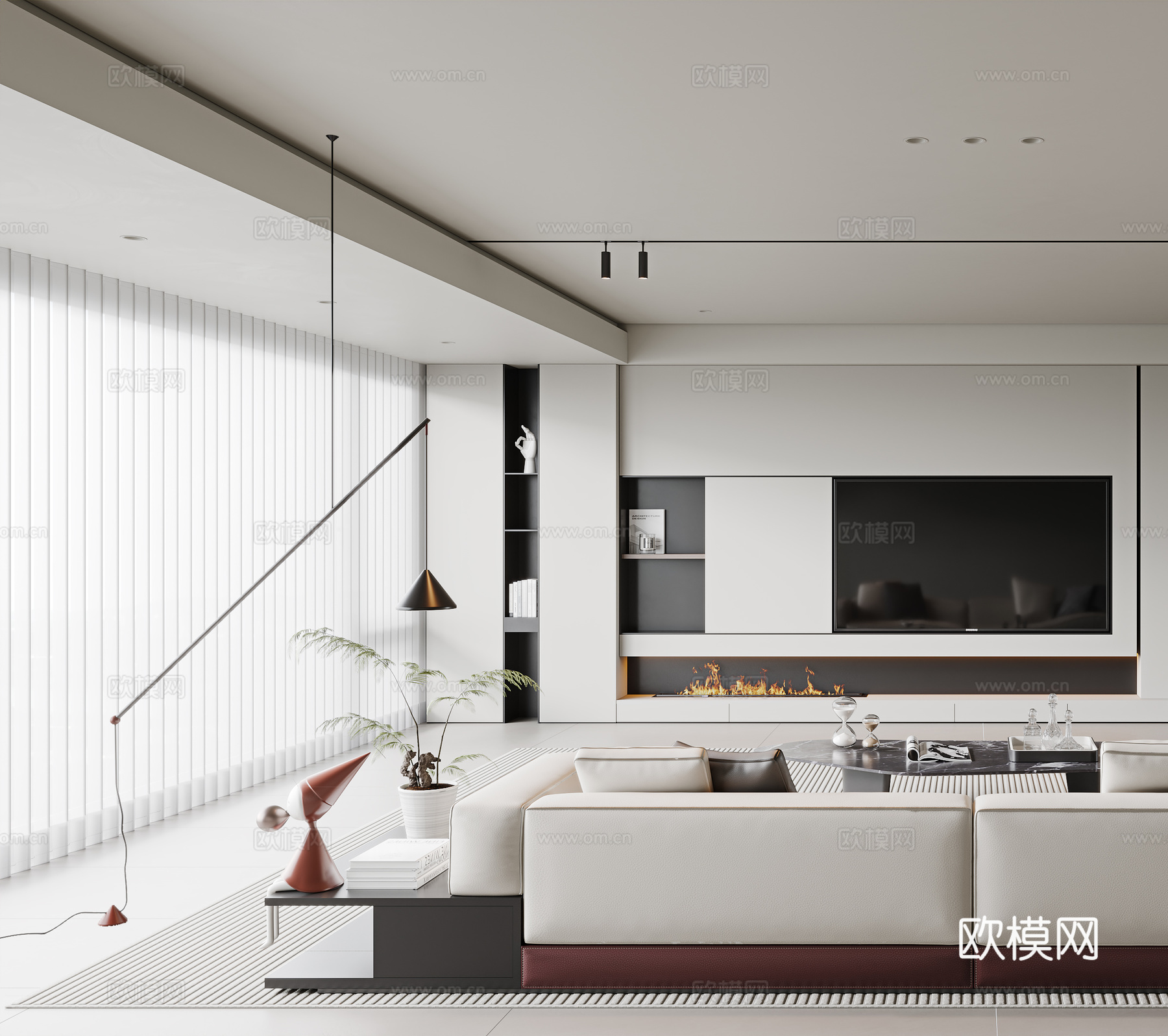 意式客餐厅3d模型下载（渲染图2）