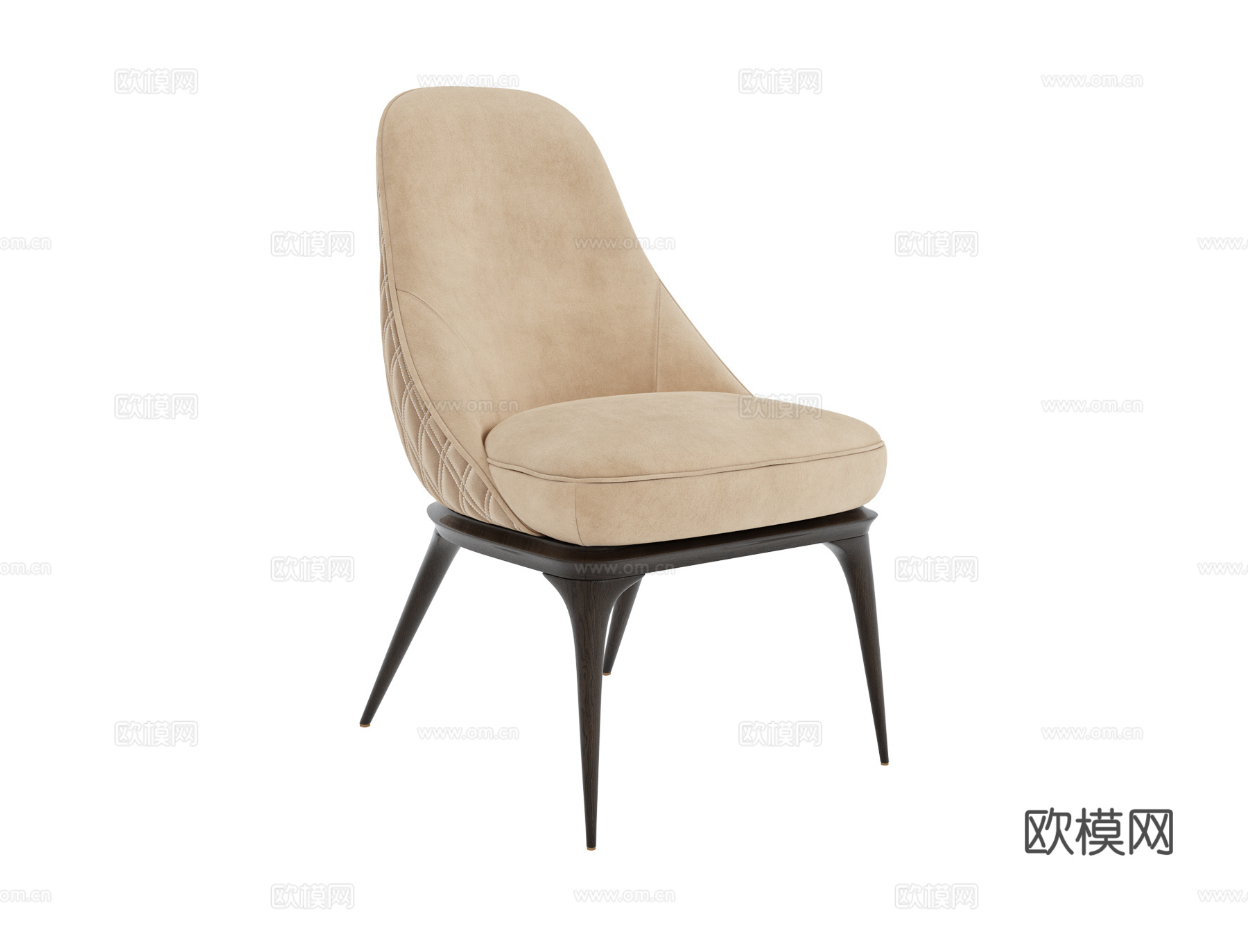 visionnaire意式椅子 餐椅3d模型下载（渲染图1）