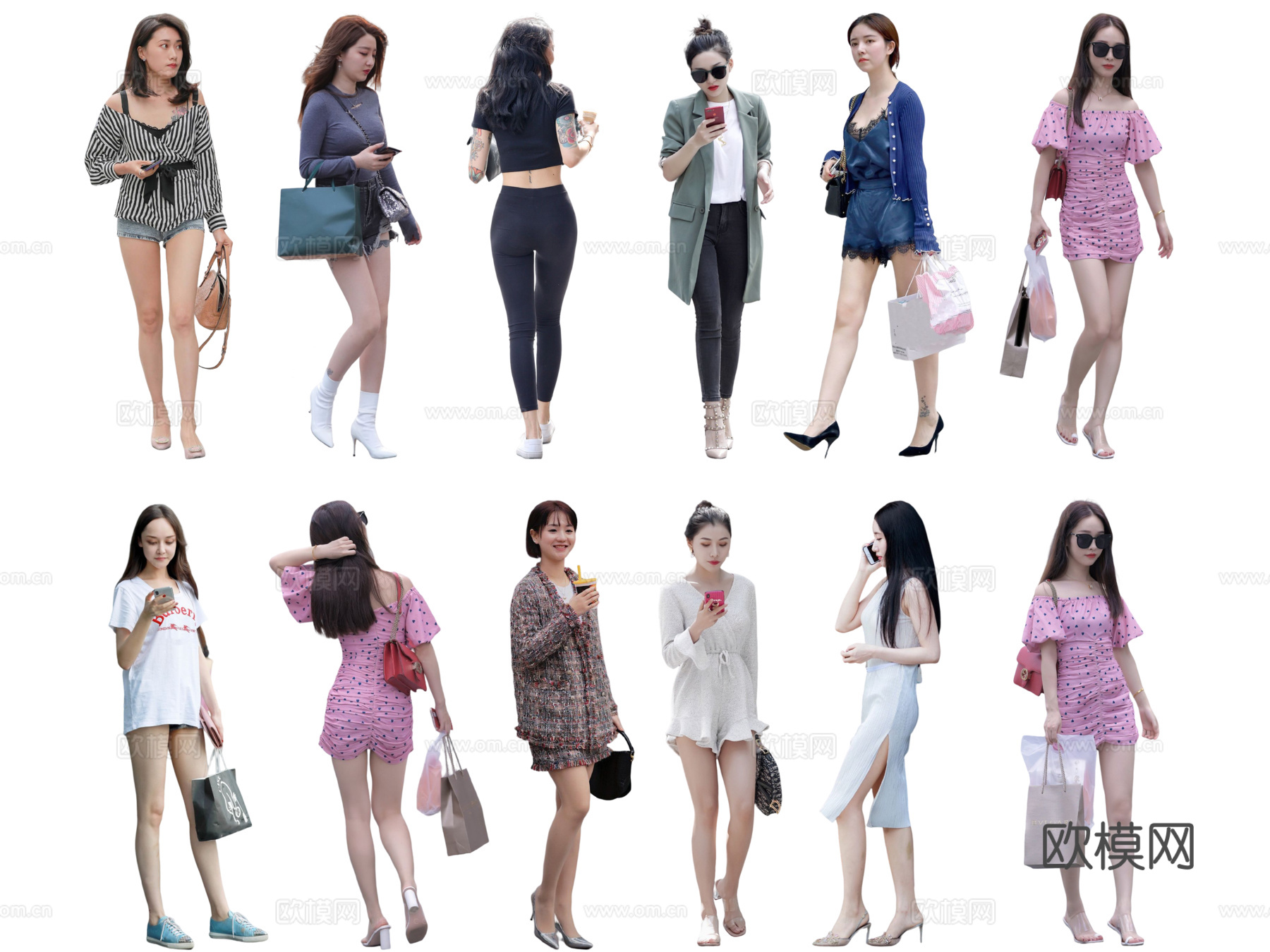 现代人物 站姿美女 逛街女孩 气质美女 女人下载