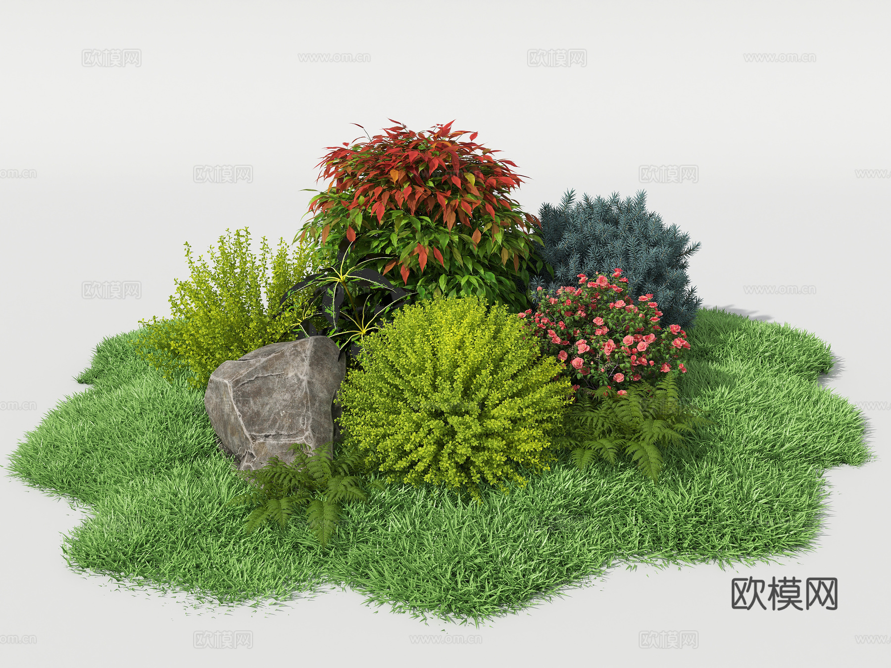 植物堆 植被 灌木3d模型