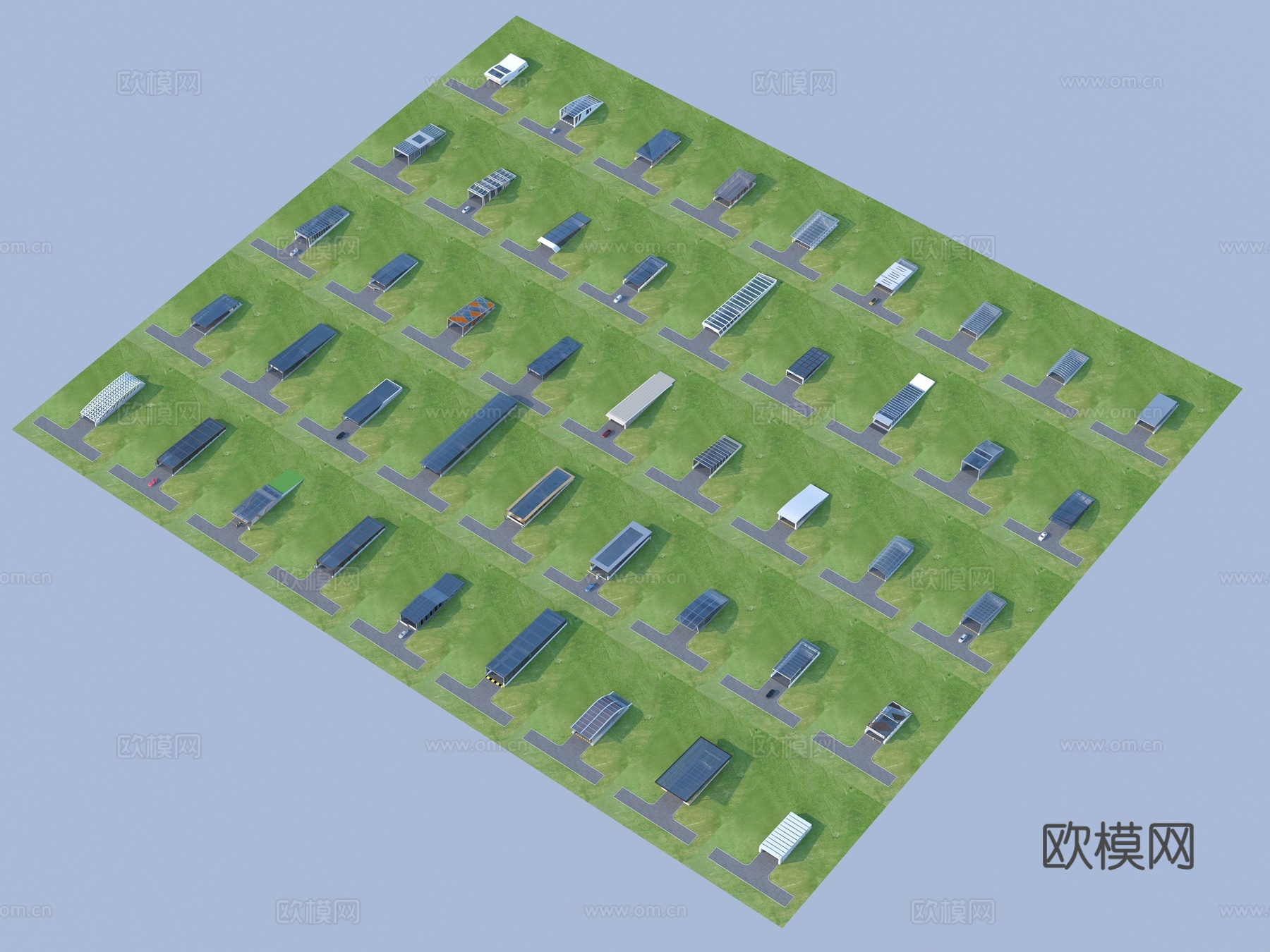 地下车库 停车场出入口3d模型下载
