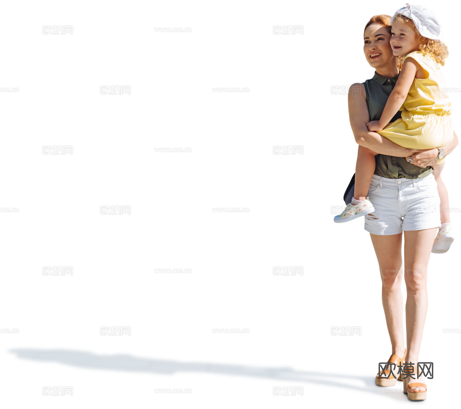 33组休闲人物人群高质量psd素材下载（渲染图3）