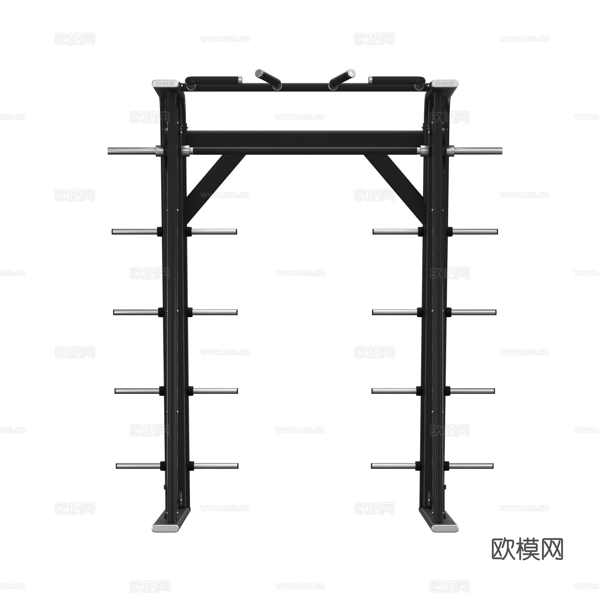 现代健身器材3d模型