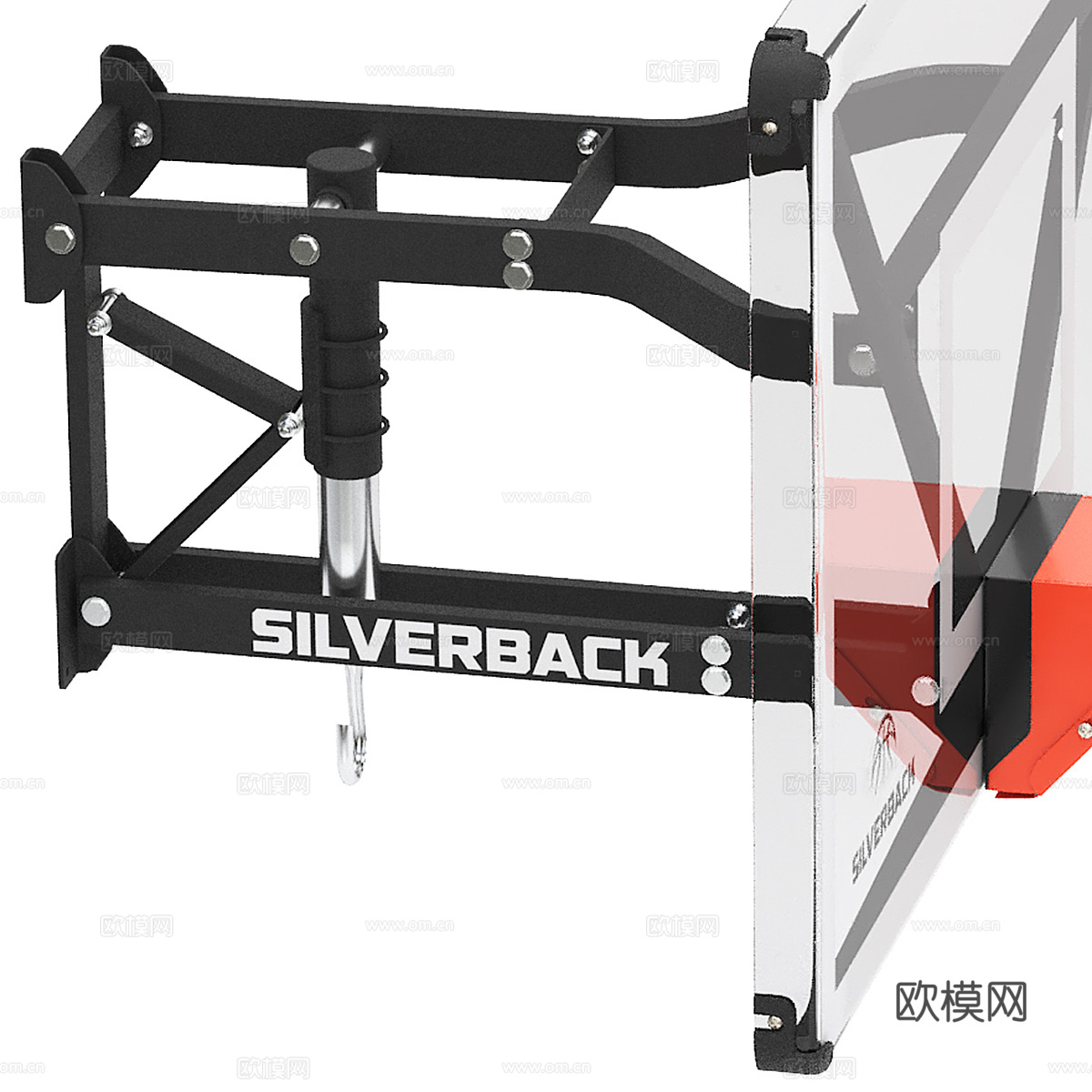 篮球架 便捷式篮筐3d模型