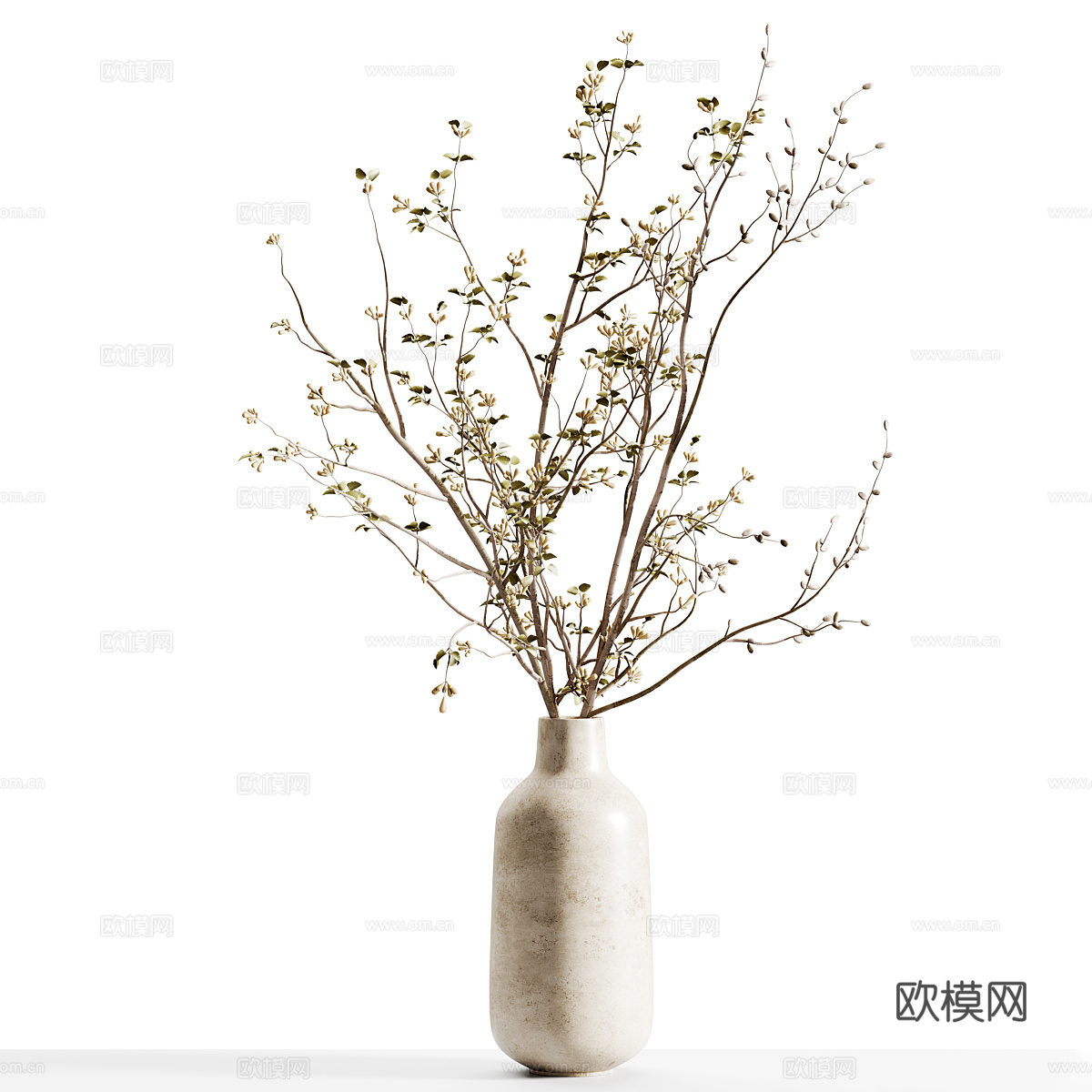 现代花瓶 花艺 插花3d模型