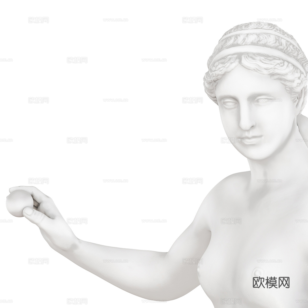 欧式石膏人物雕塑3d模型