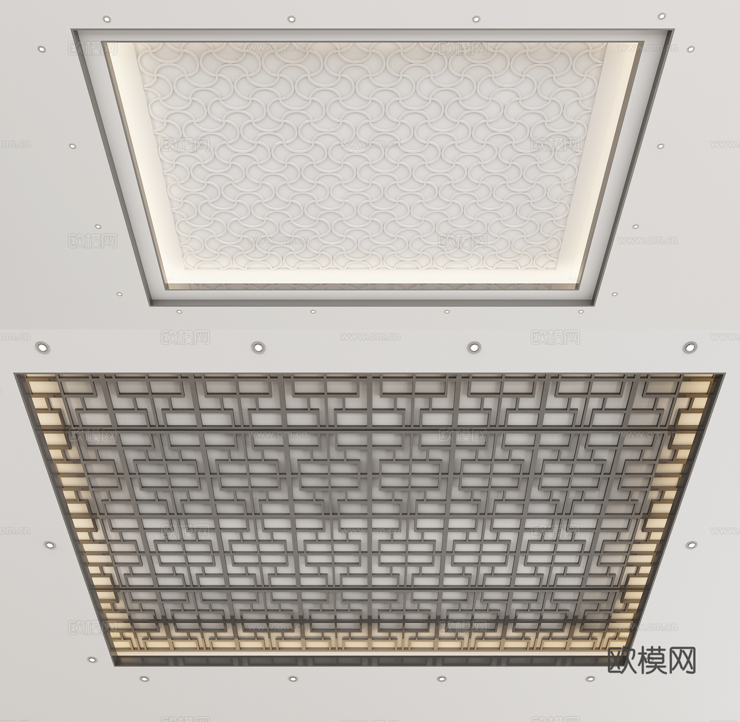 现代天花 几何造型吊顶3d模型