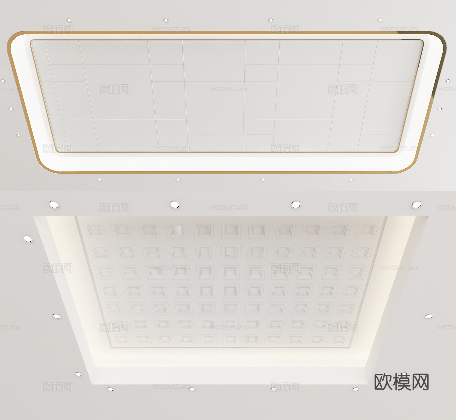 现代天花 几何吊顶3d模型