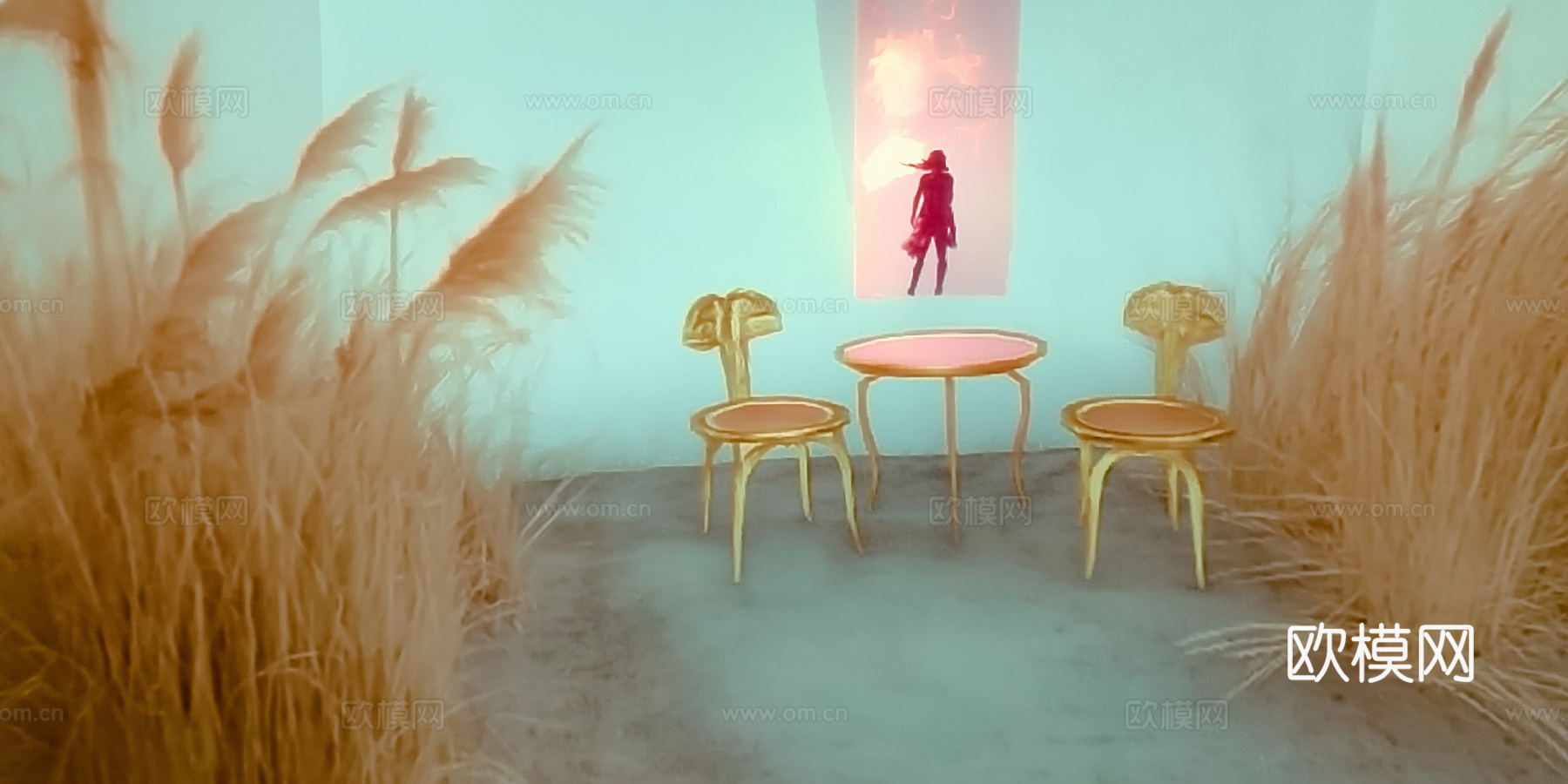 密室鬼屋墙纸壁画贴图下载