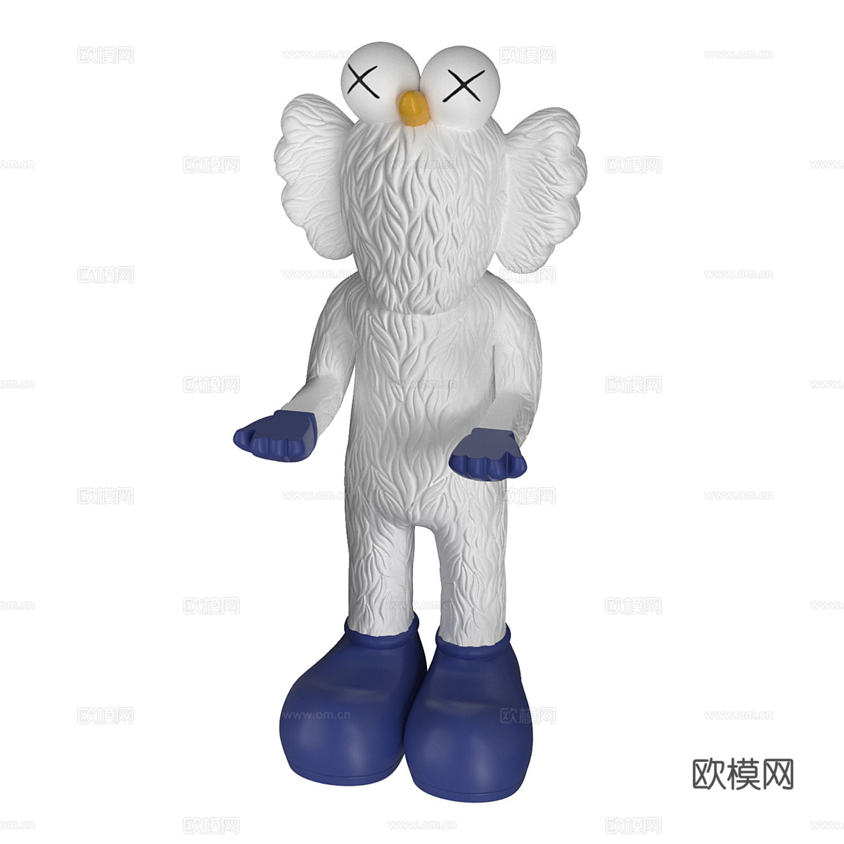 Kaws 潮流 玩偶 公仔3d模型