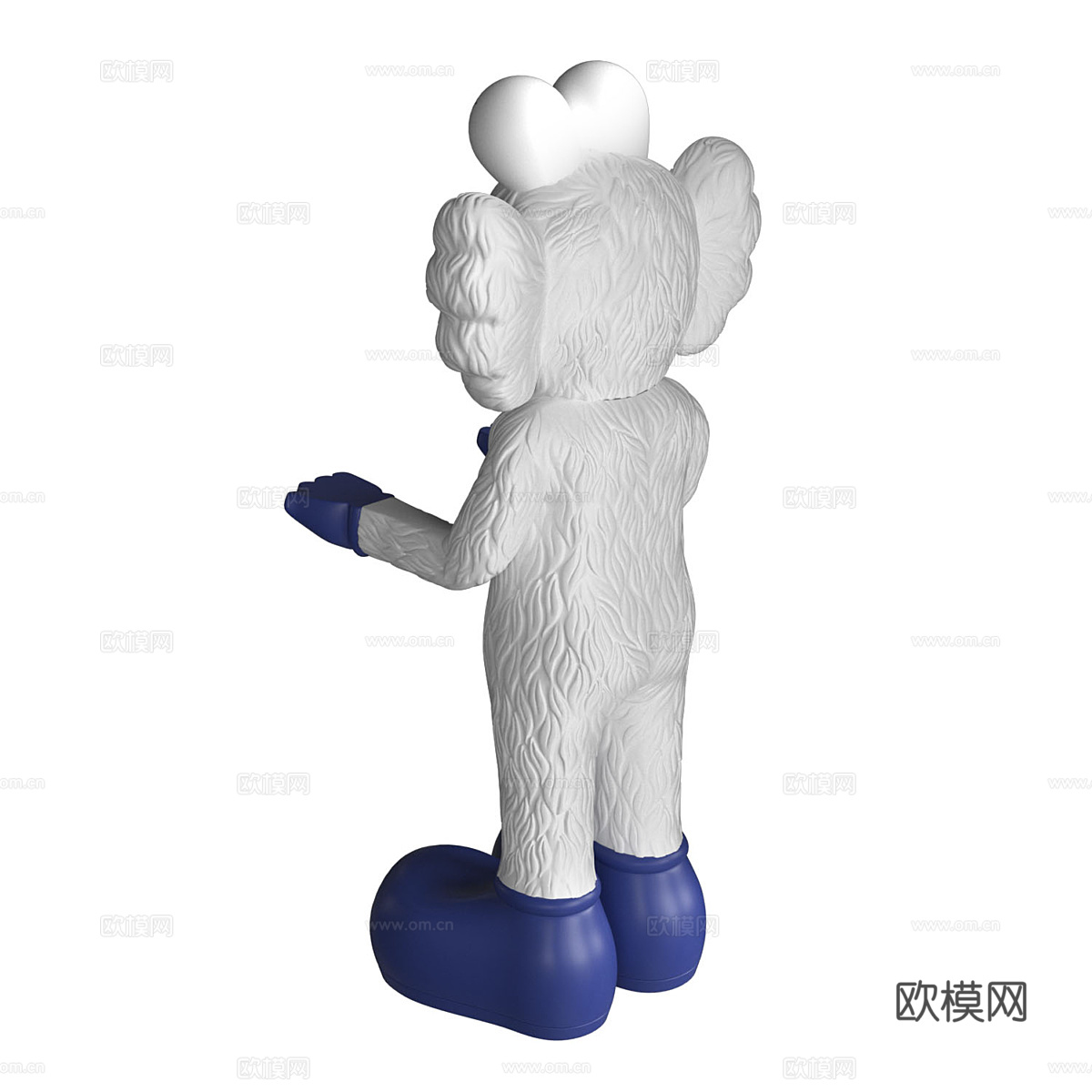 Kaws 潮流 玩偶 公仔3d模型