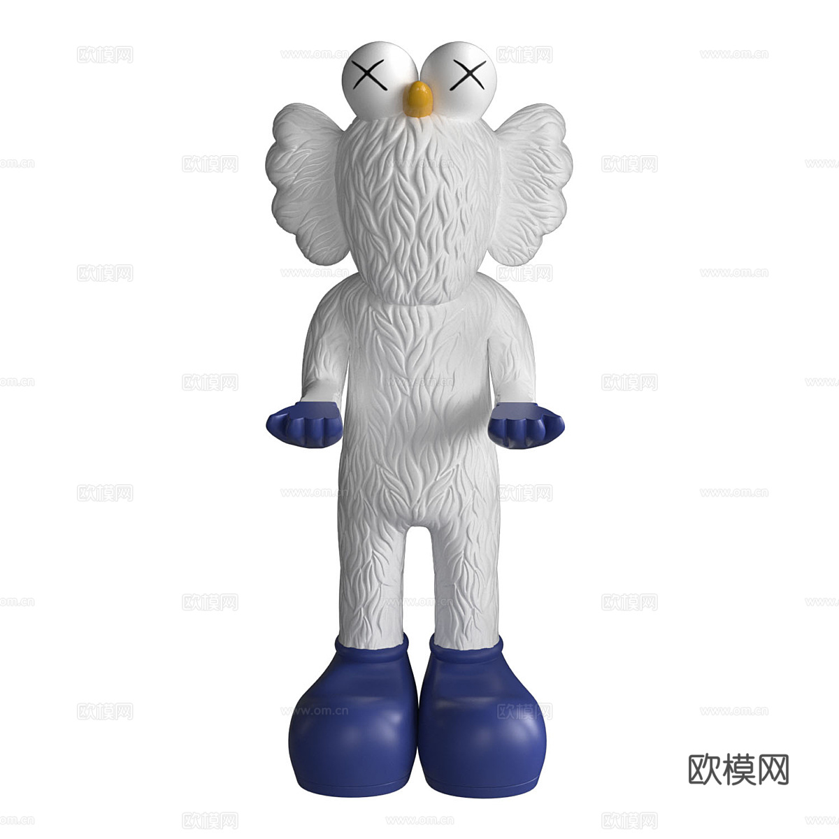 Kaws 潮流 玩偶 公仔3d模型