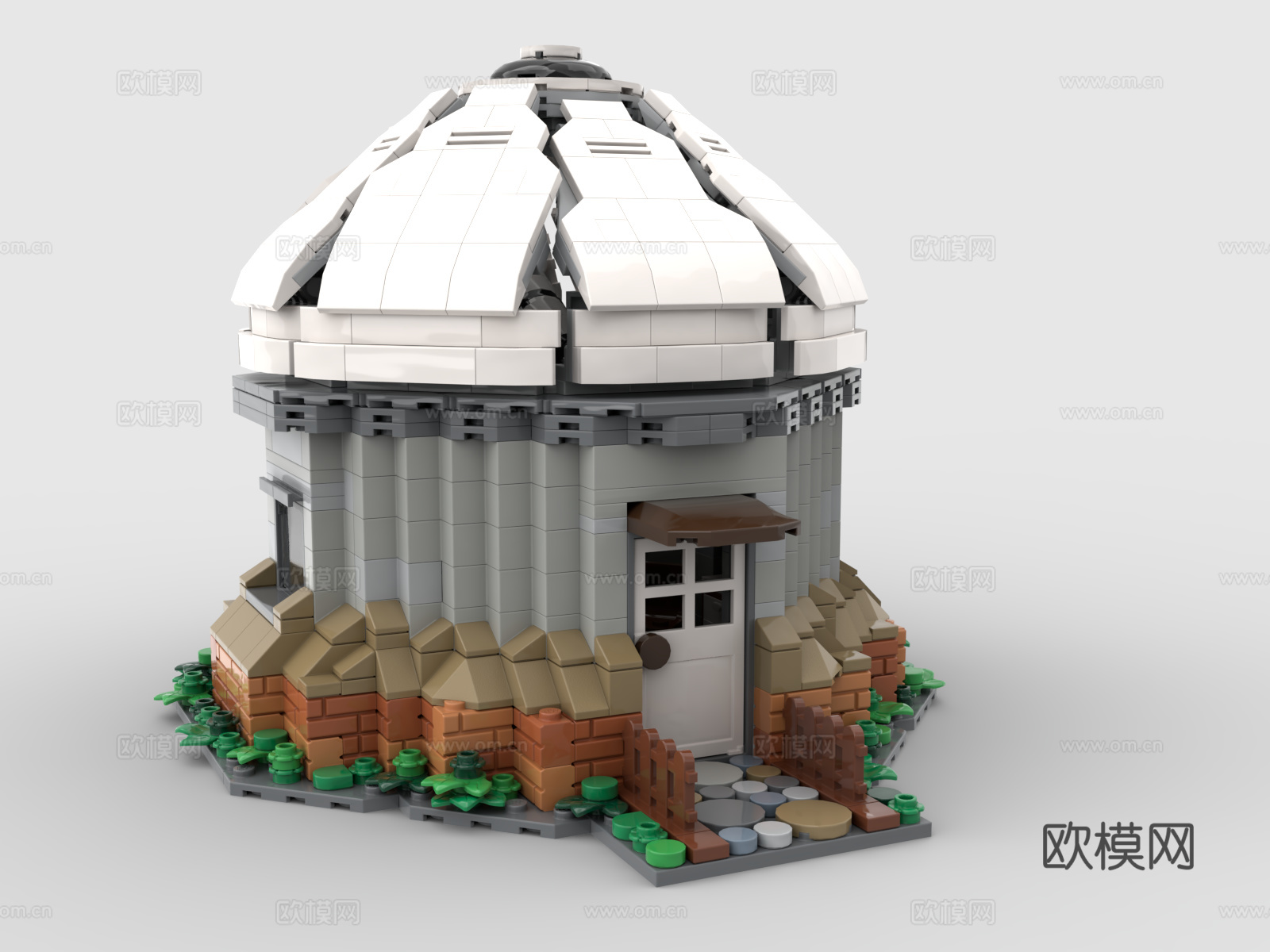 乐高 LEGO 天文台 太空望远镜 积木玩具3d模型下载（渲染图2）