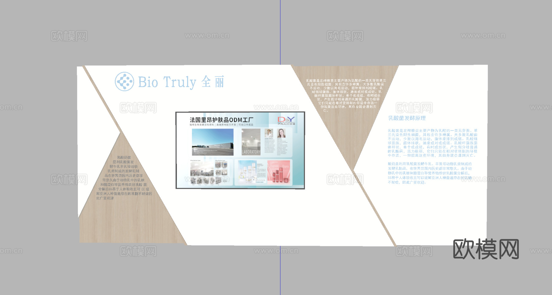 现代企业文化墙su模型