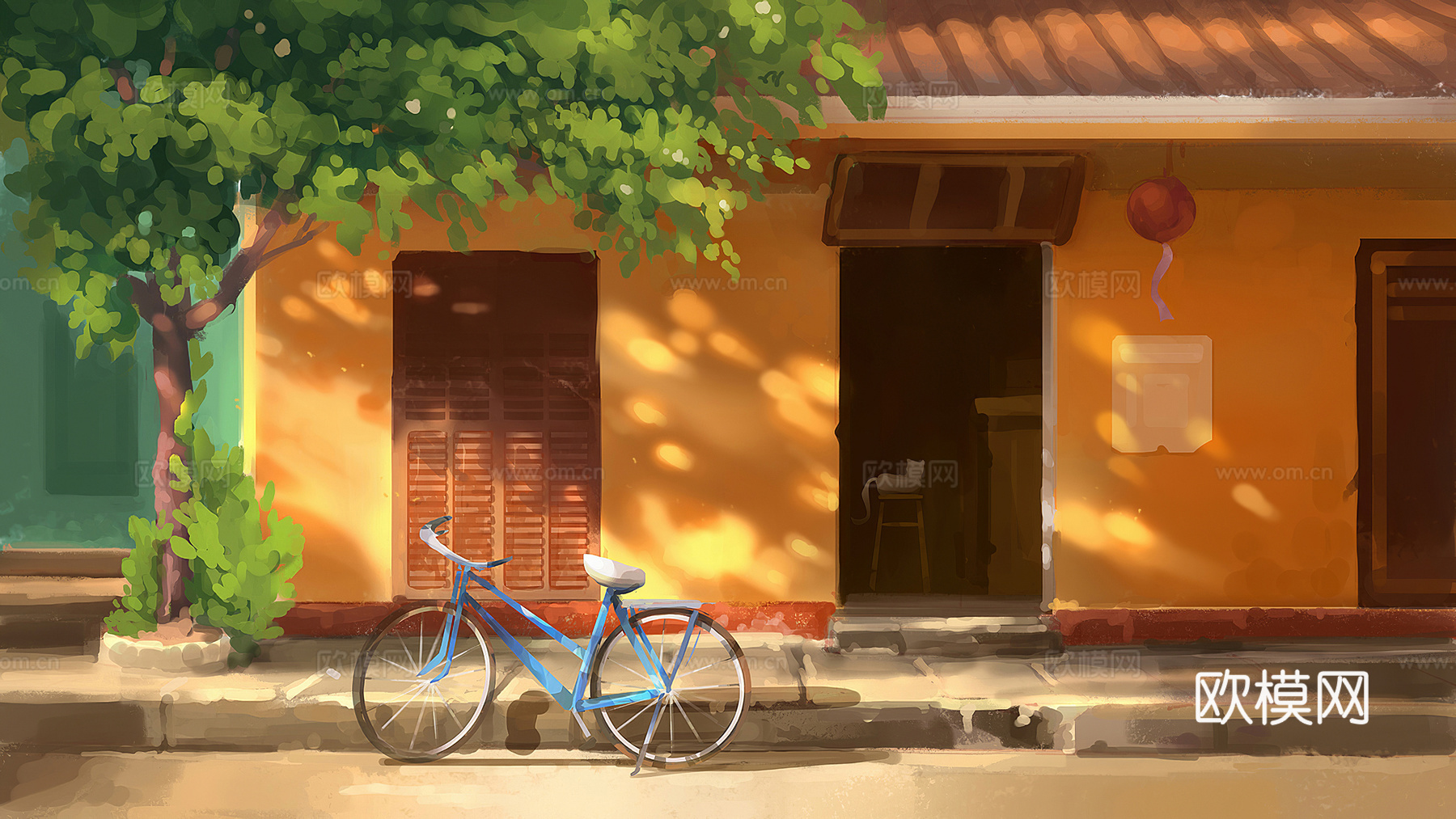 水彩画装饰画下载