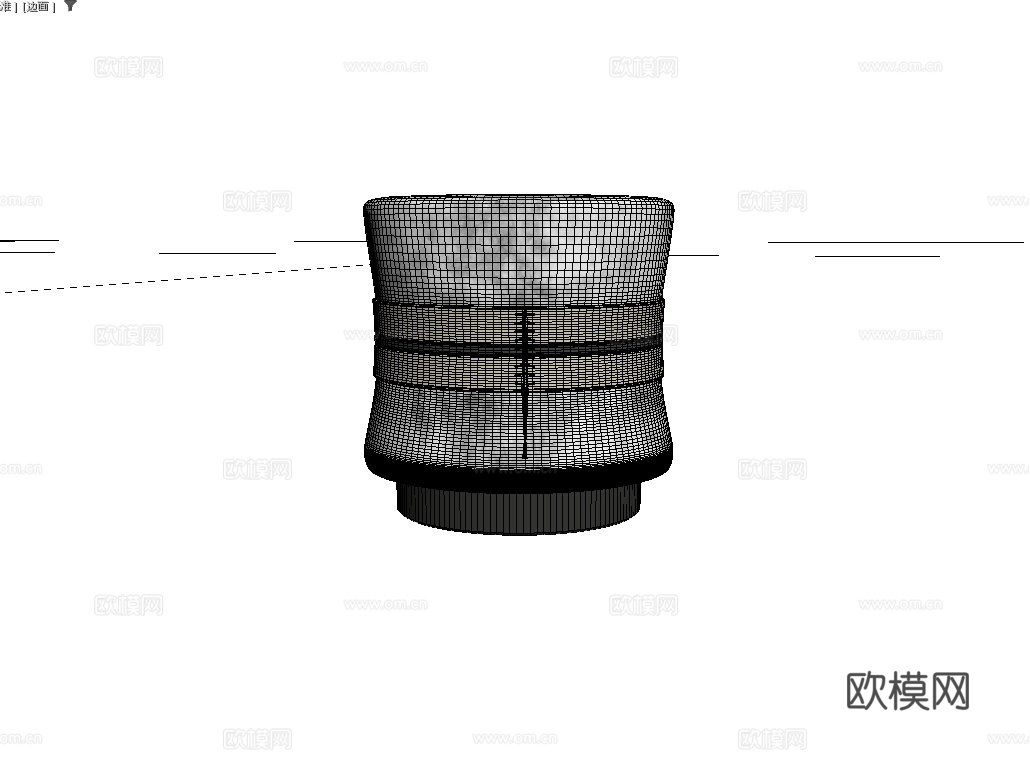 北欧简约凳子 圆凳 矮凳3d模型