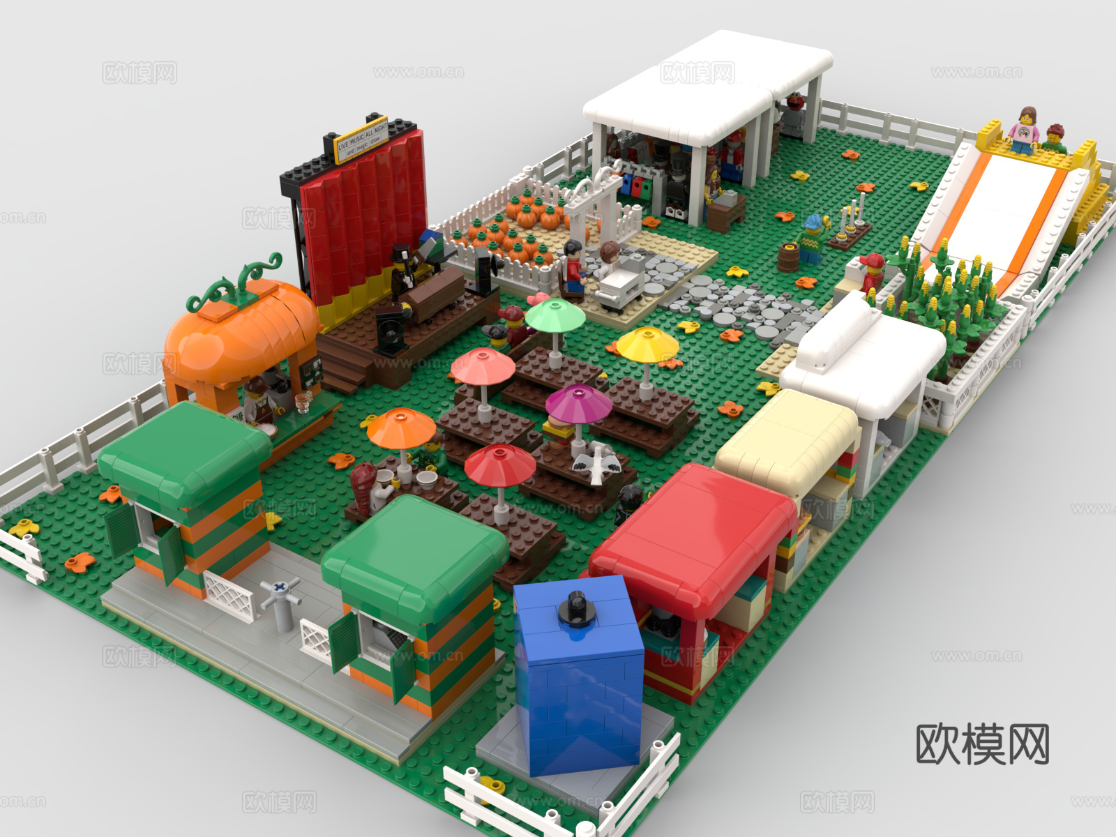 乐高 LEGO 市集玩具 积木玩具3d模型