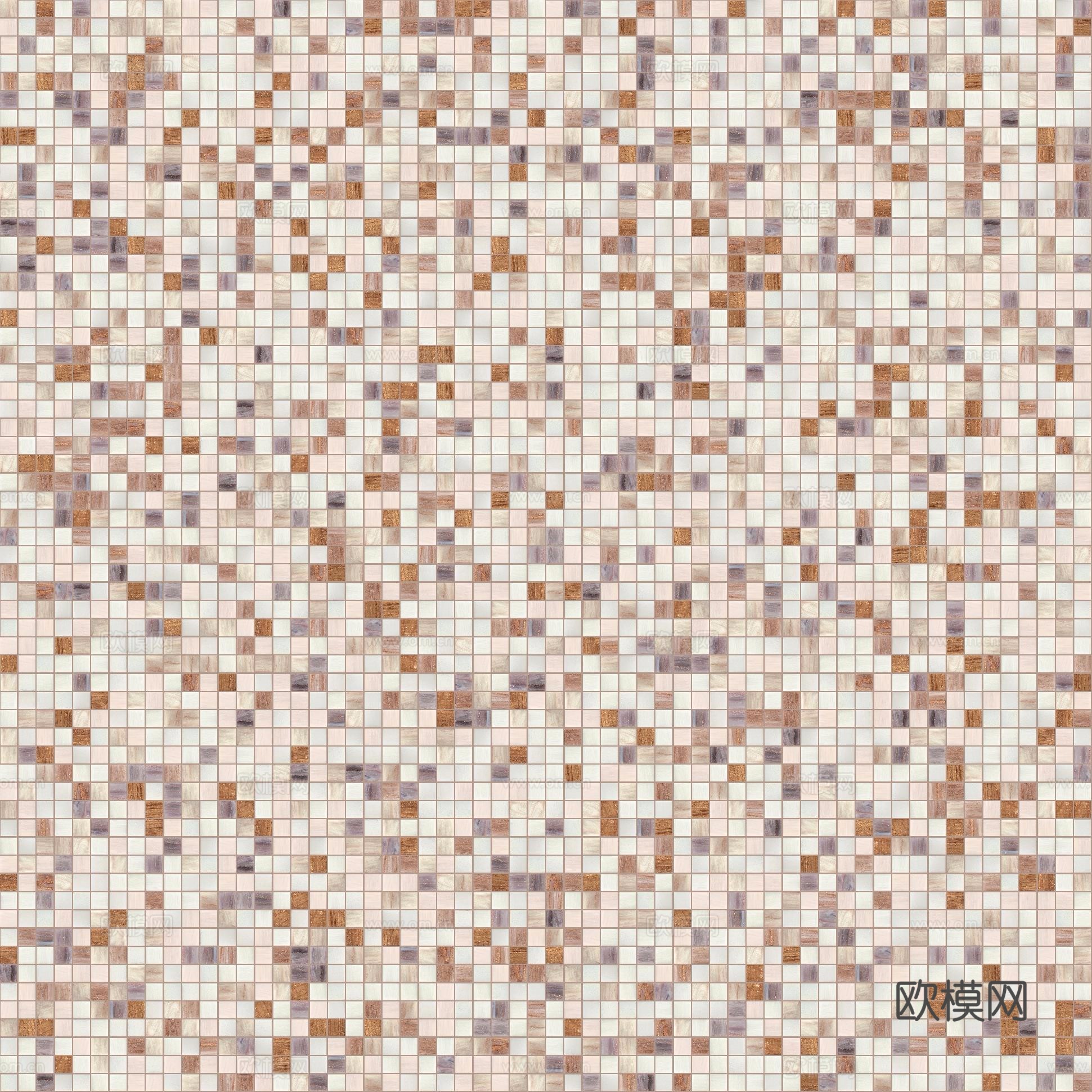 高清无缝奶油风格马赛克贴图下载