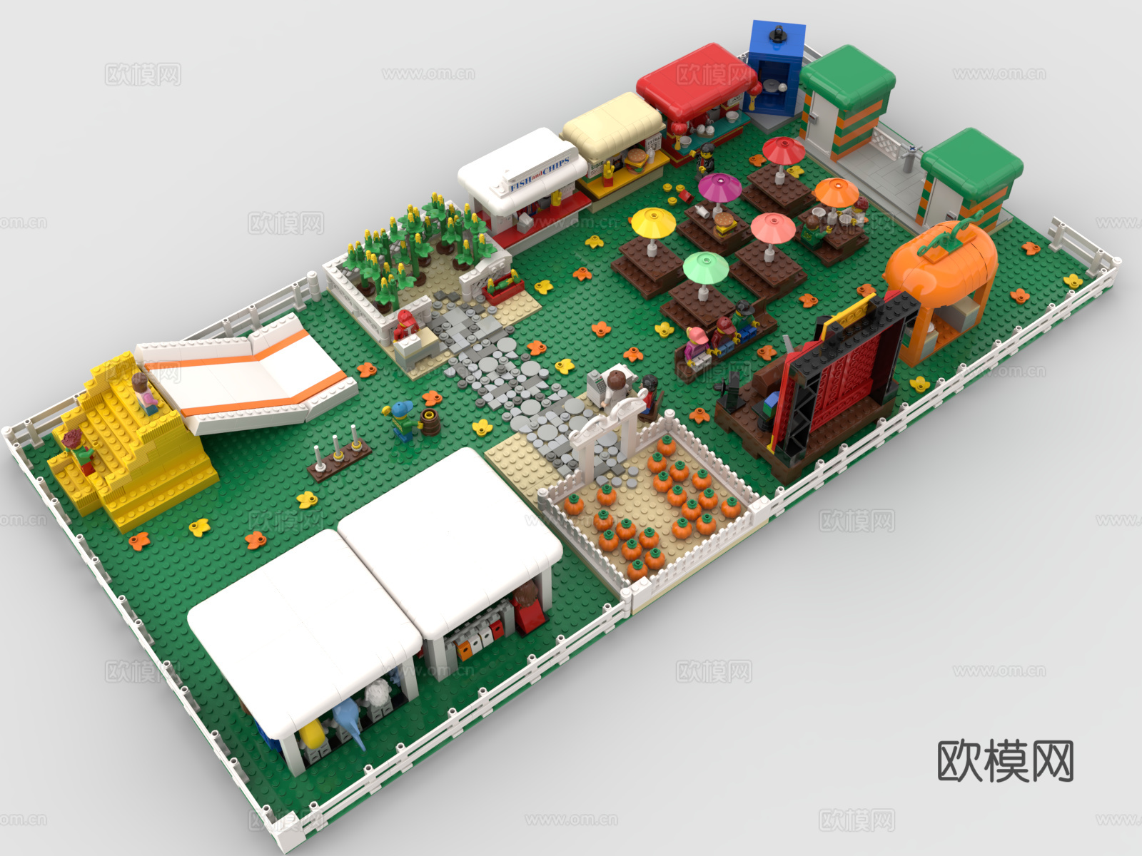 乐高 LEGO 市集玩具 积木玩具3d模型