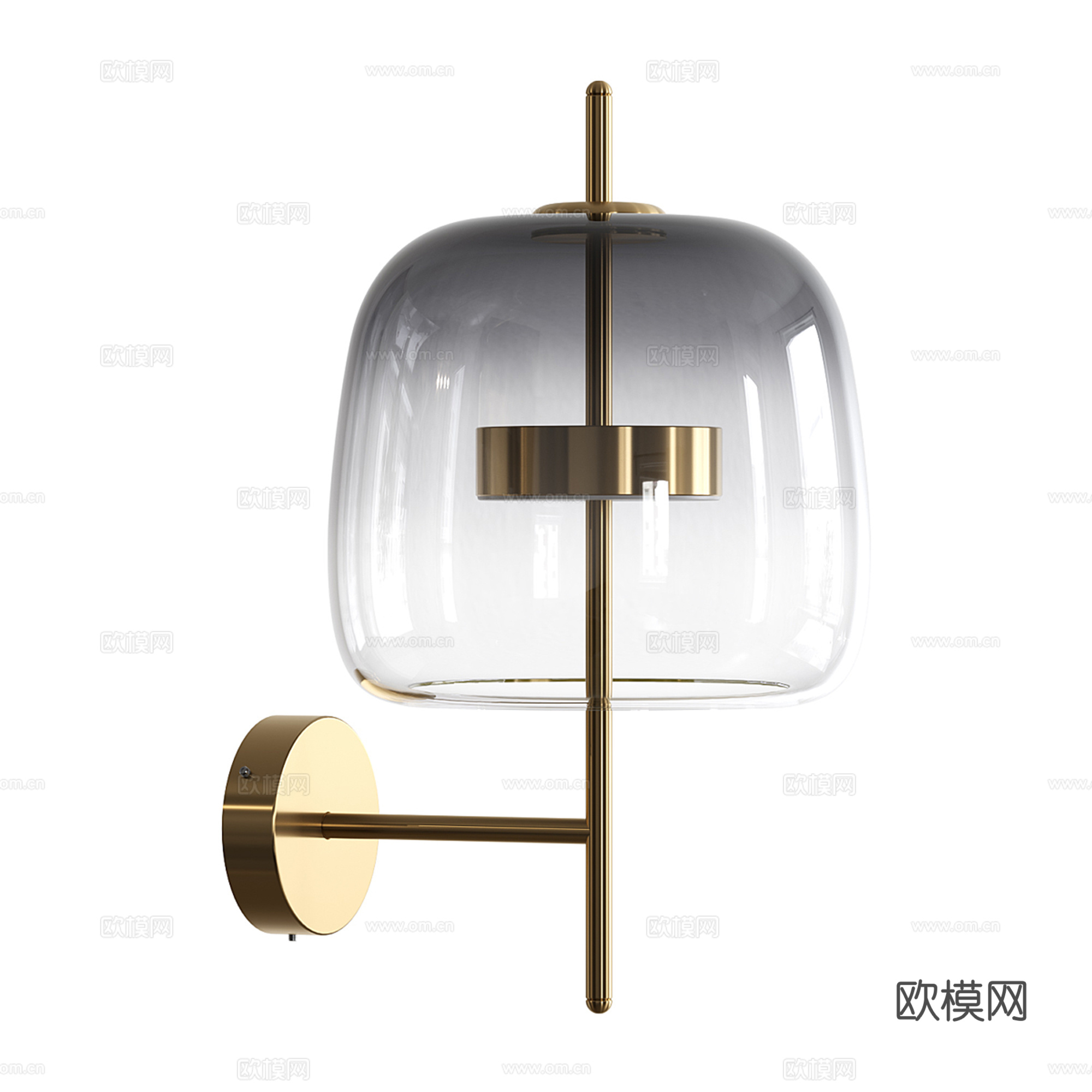 轻奢壁灯3d模型下载（渲染图1）