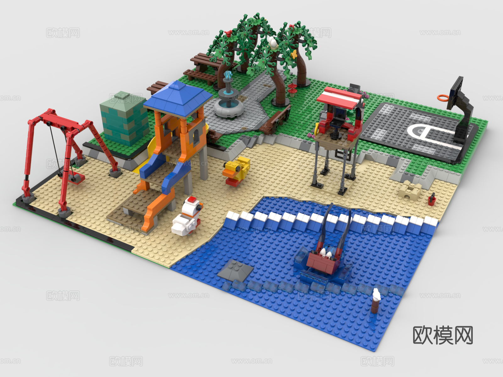 乐高 LEGO 玩具 积木玩具3d模型