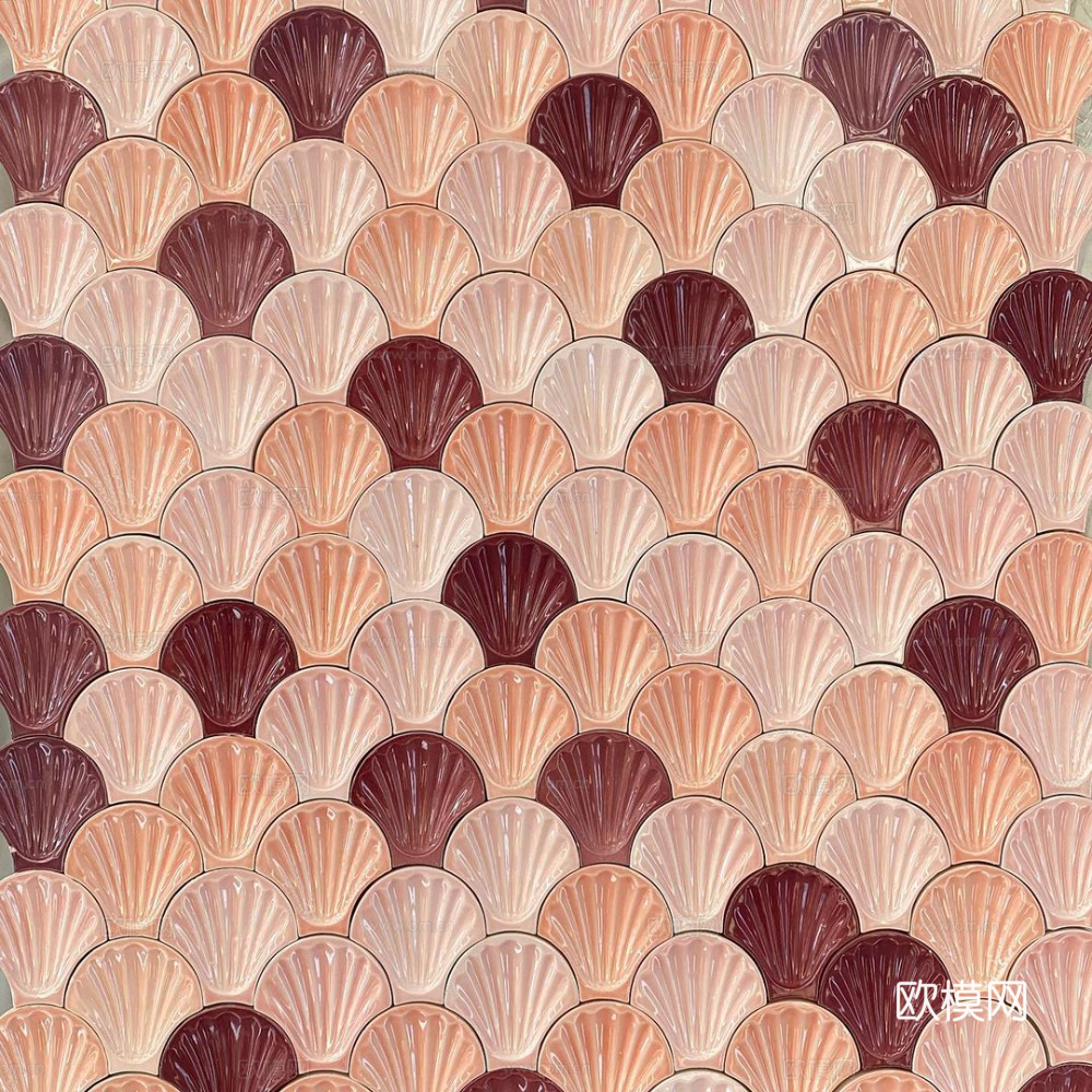 高清无缝贝壳马赛克贴图下载
