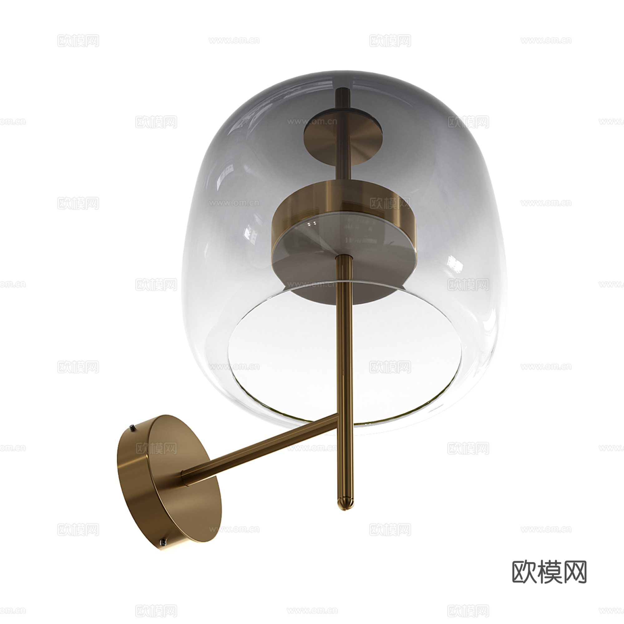 轻奢壁灯3d模型下载（渲染图2）