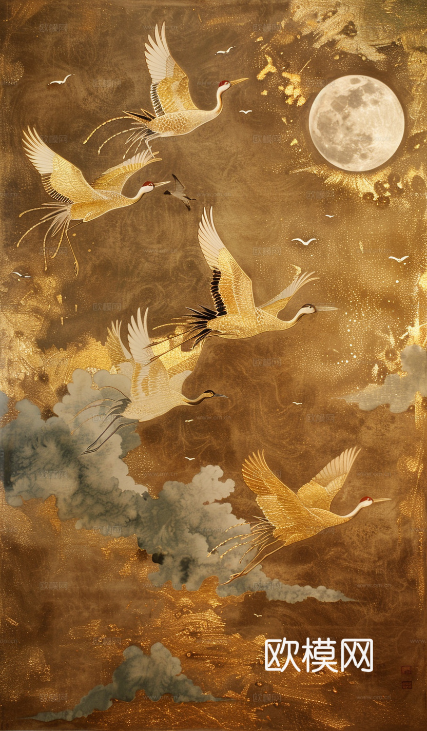 中式风格图案墙纸壁纸贴图下载