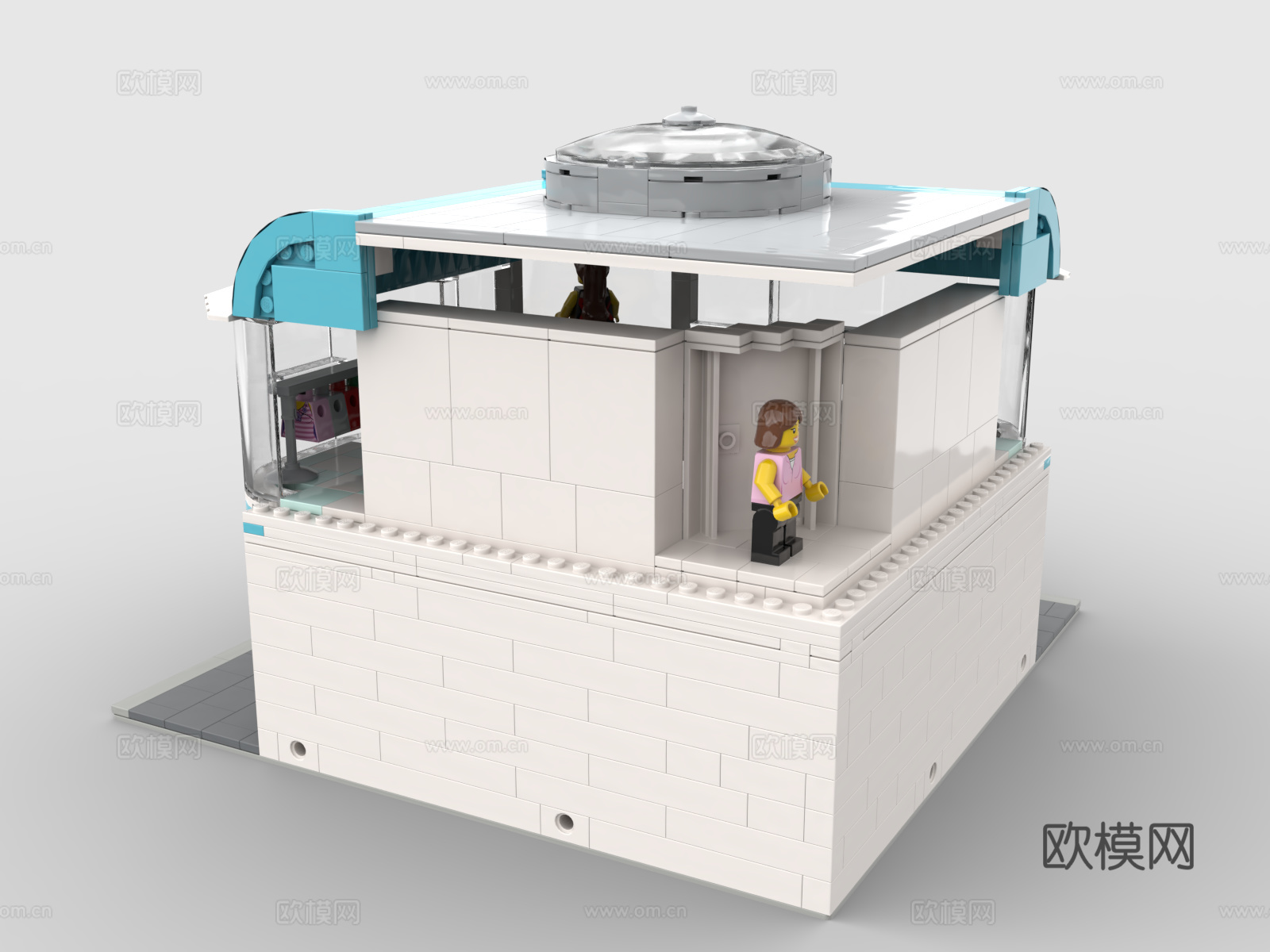 乐高 LEGO 玩具 积木店铺 建筑 商铺 房子3d模型