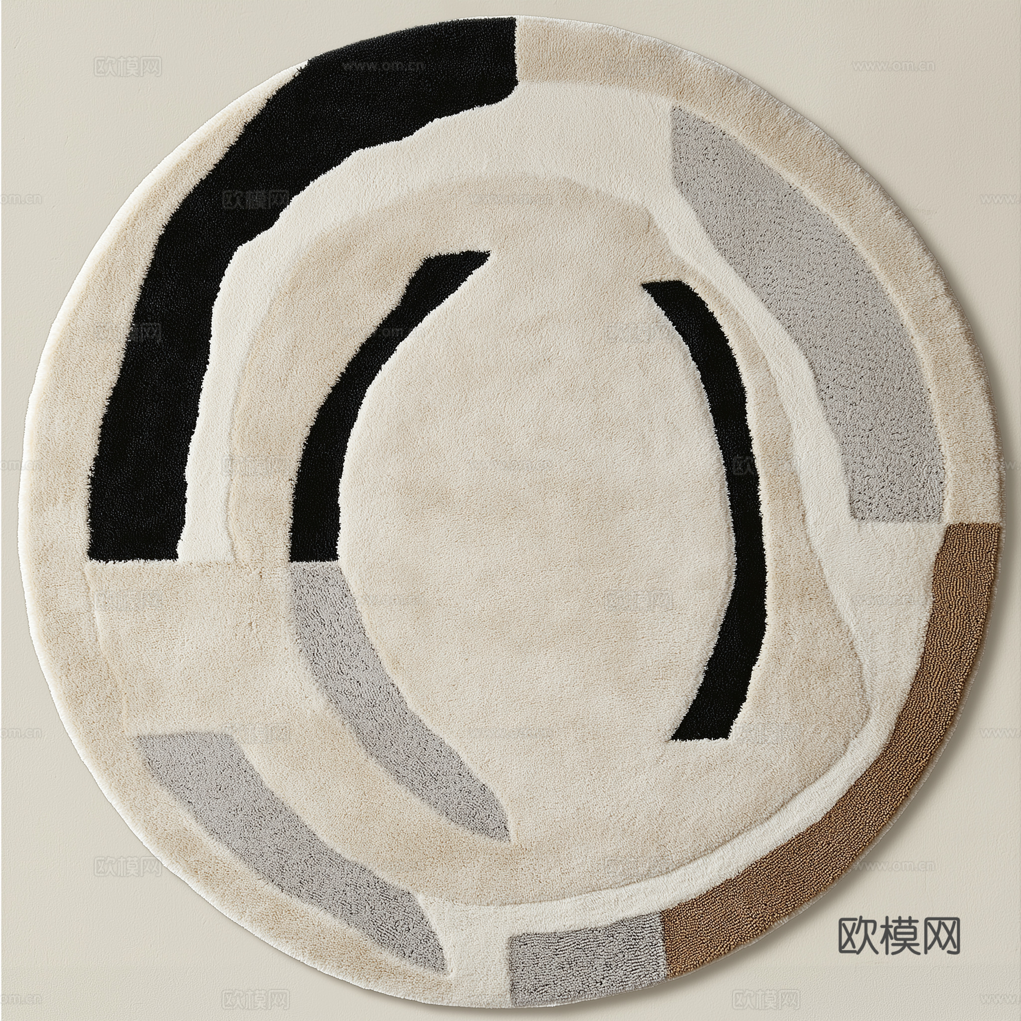 高清现代北欧风格儿童圆形地毯下载