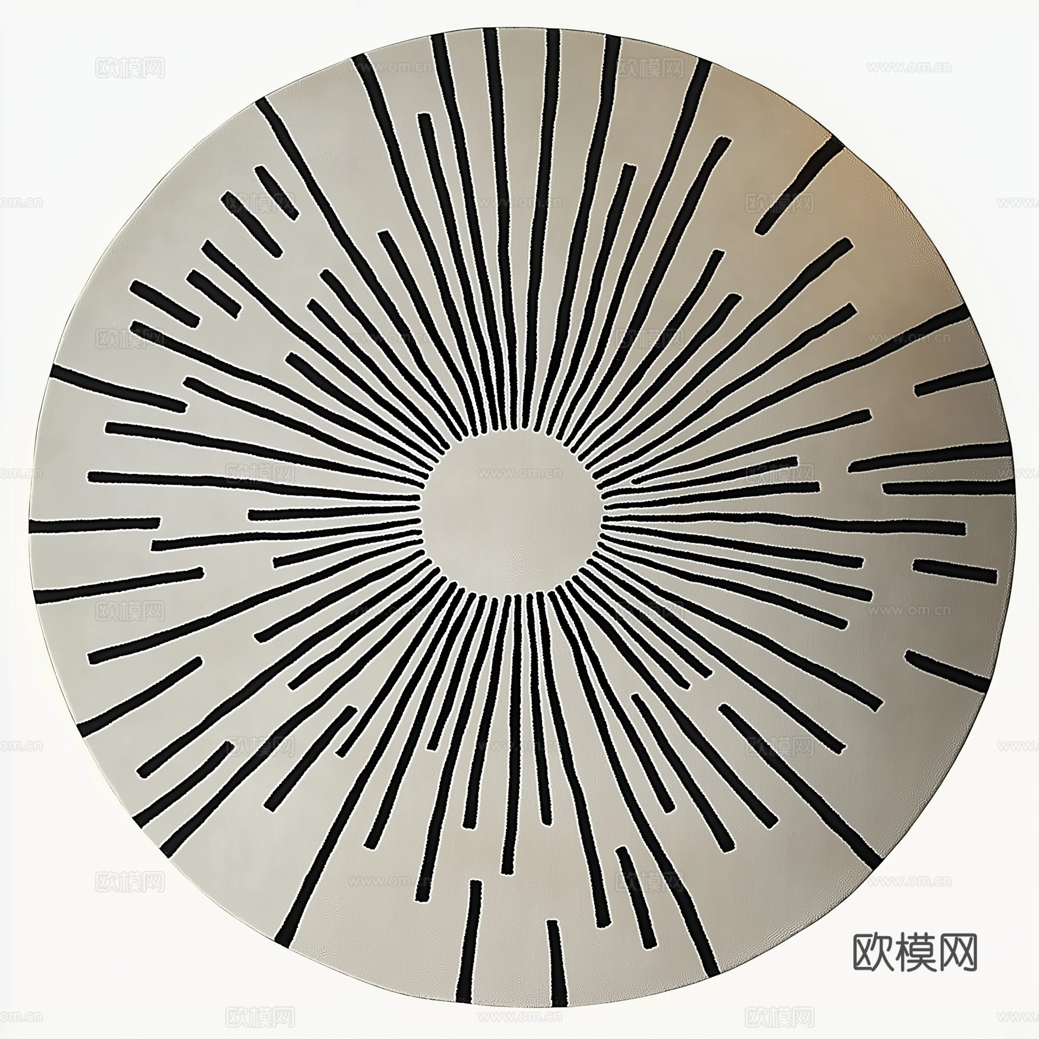 高清现代极简风格圆形地毯下载