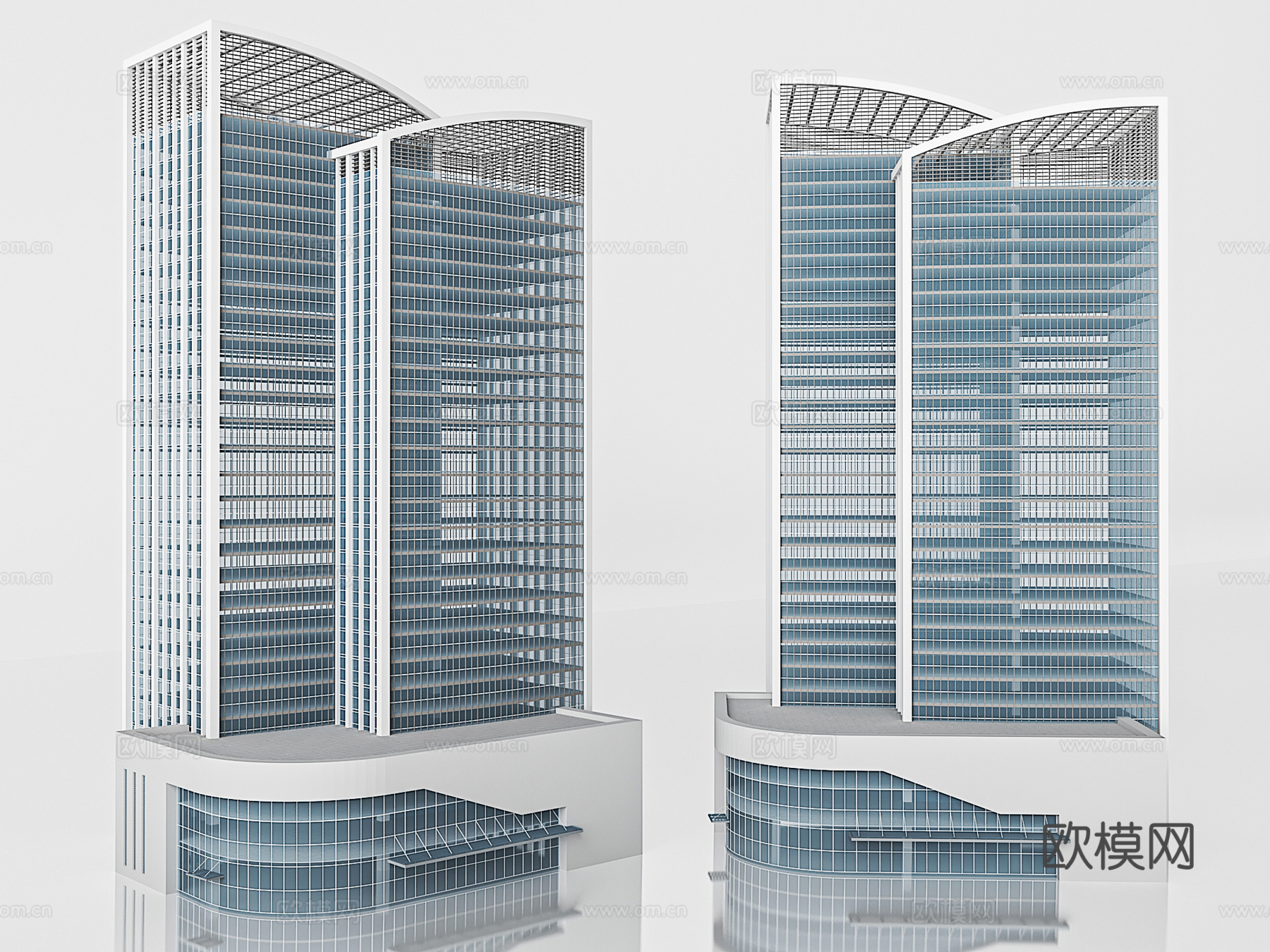 办公楼建筑3d模型