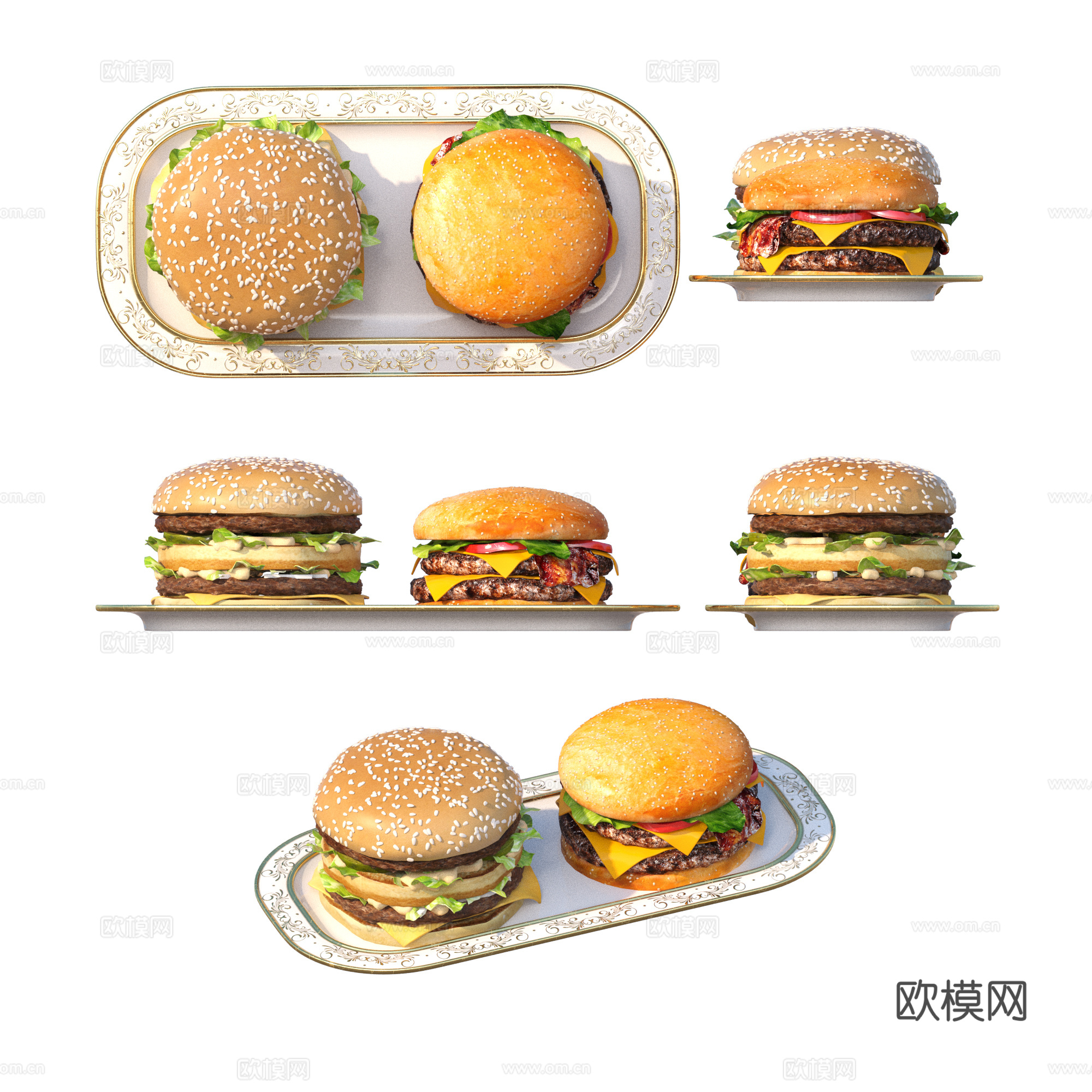 汉堡 三明治 面包 食物