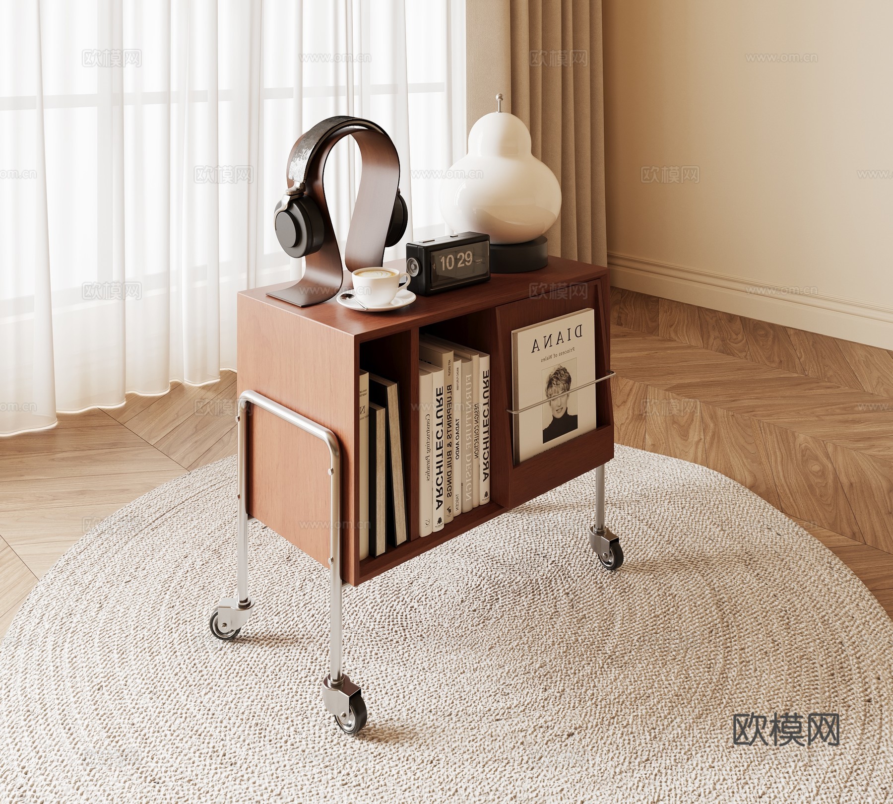 中古风边几su模型下载（渲染图2）