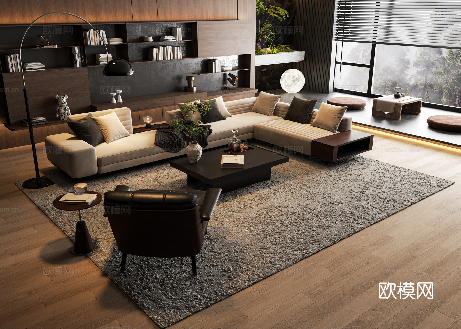 Minotti 组合沙发3d模型