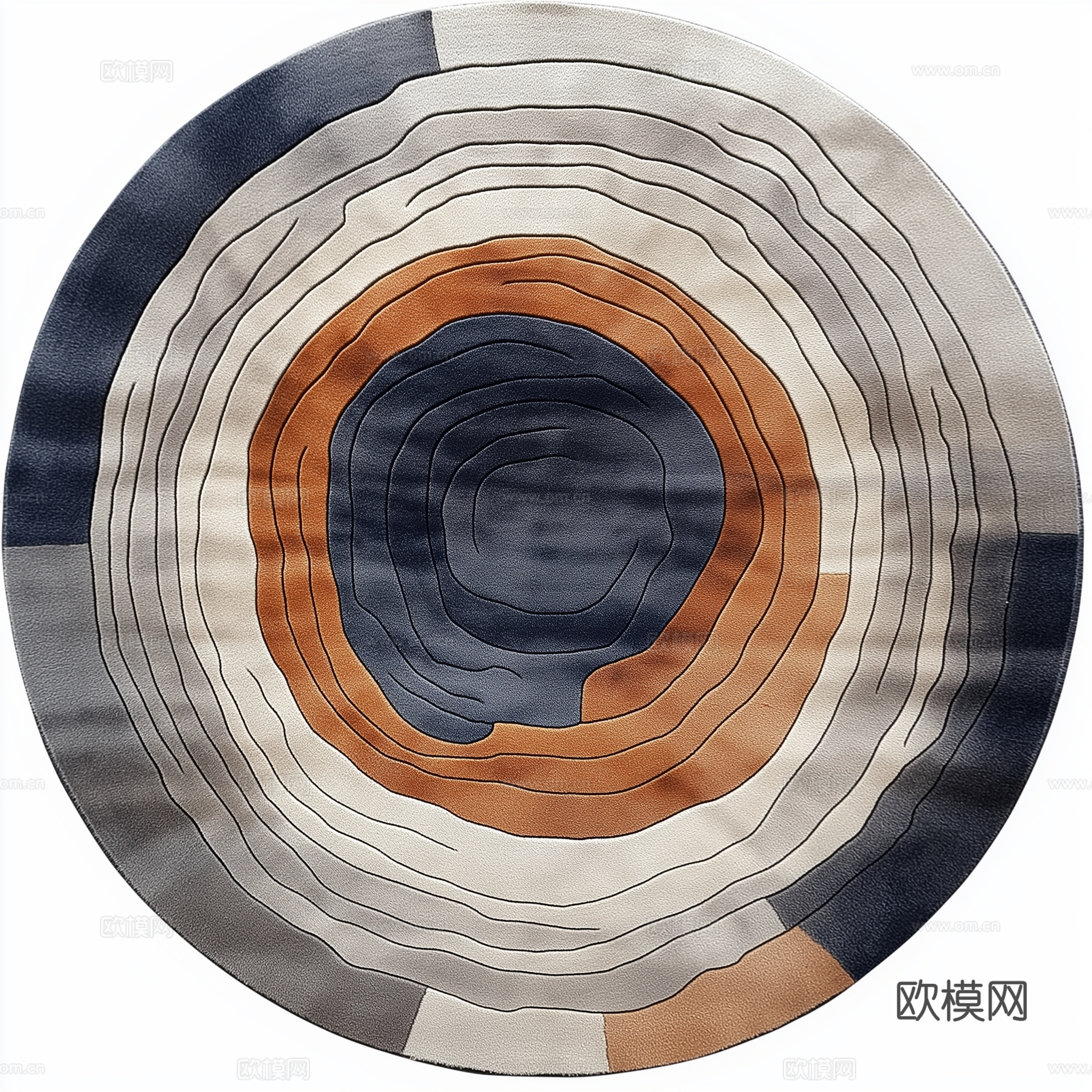 高清现代风格儿童圆形地毯下载